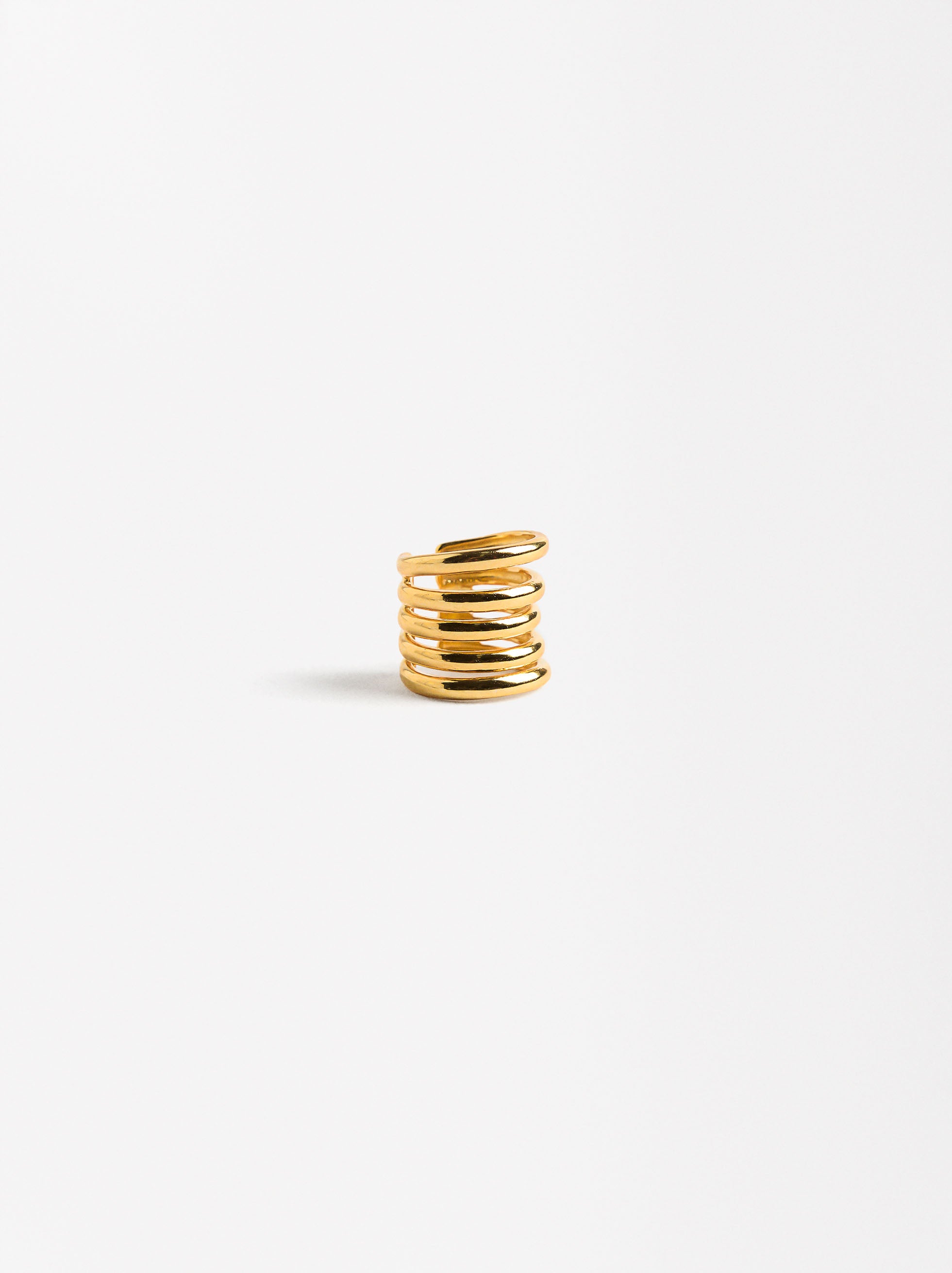 Earcuff Efecto Multiaro - Plata De Ley 925