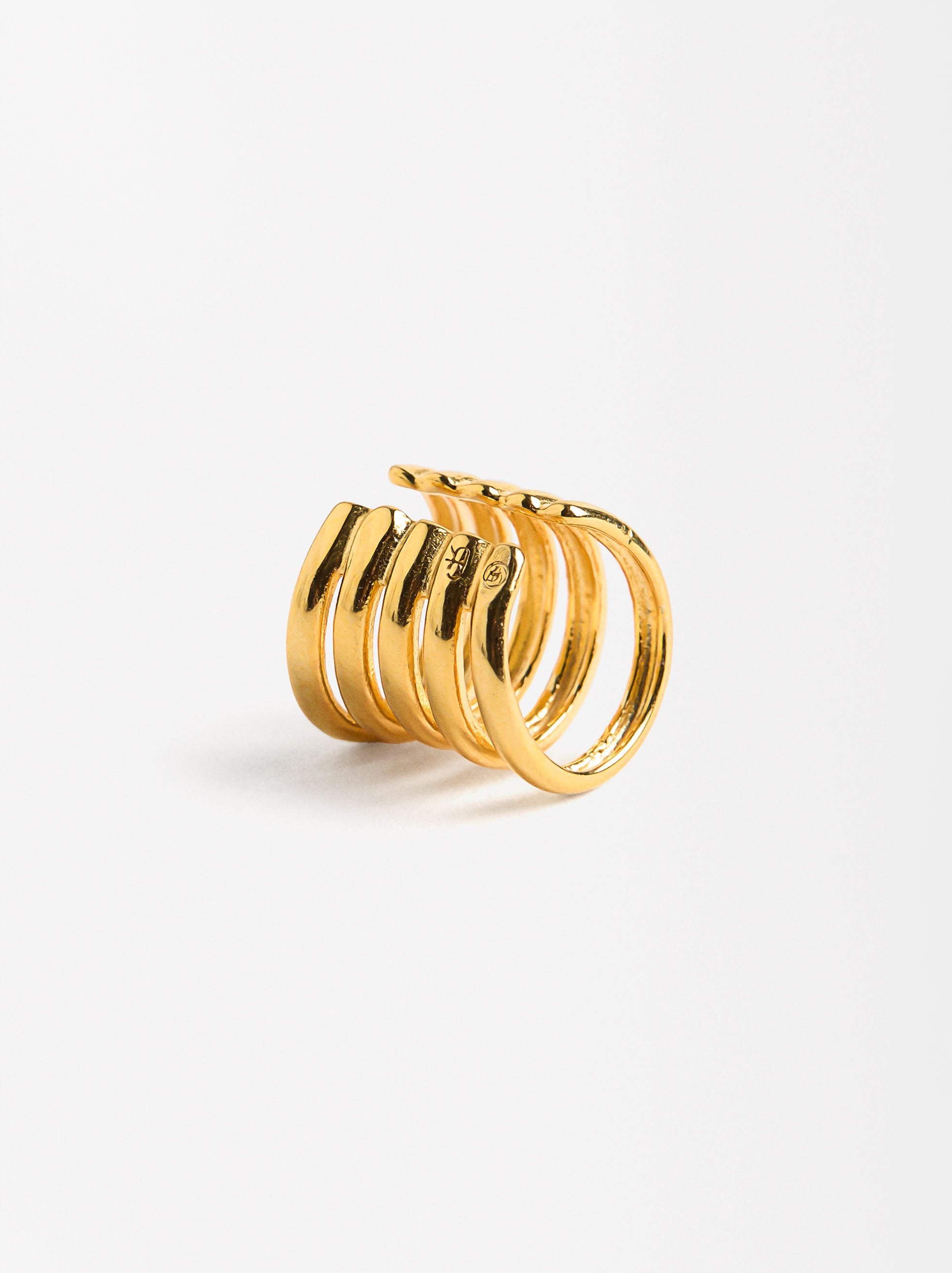 Earcuff Efecto Multiaro - Plata De Ley 925