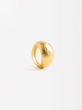 Anillo Redondeado Efecto Martillado - Plata De Ley 925
