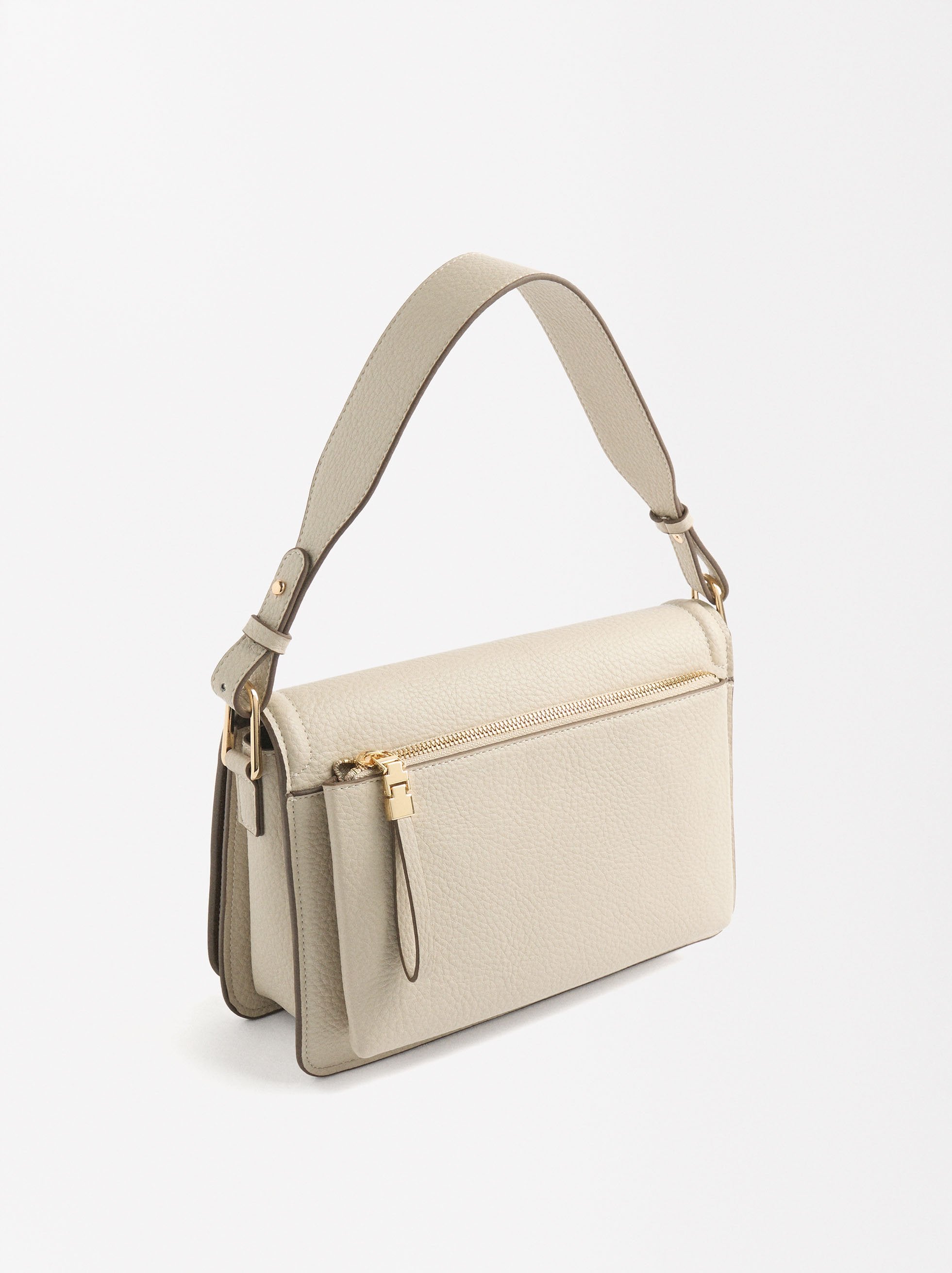 Bolso De Hombro Con Cierre De Solapa