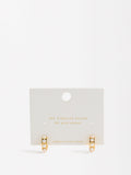 Aretes Cortos Con Perlas - Plata De Ley 925