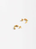 Aretes Cortos Con Piedras - Plata De Ley 927
