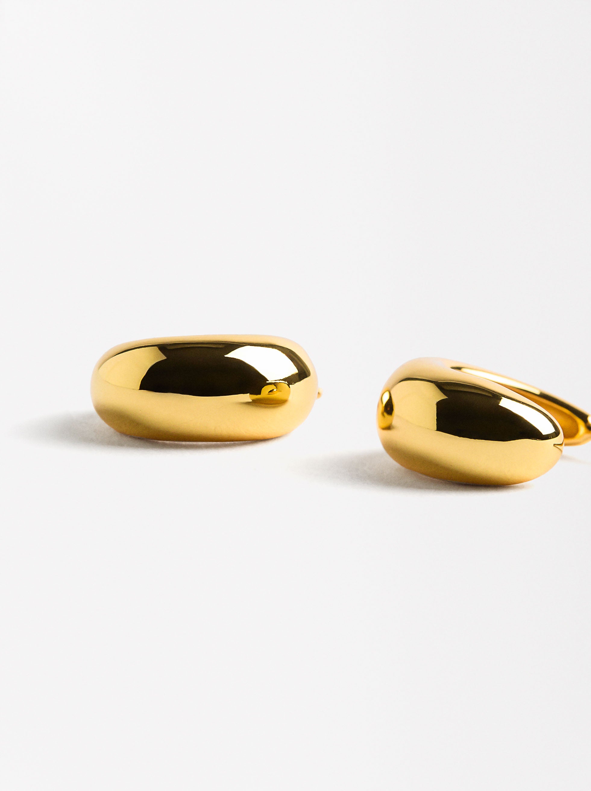 Aretes Ovalados - Plata De Ley 925