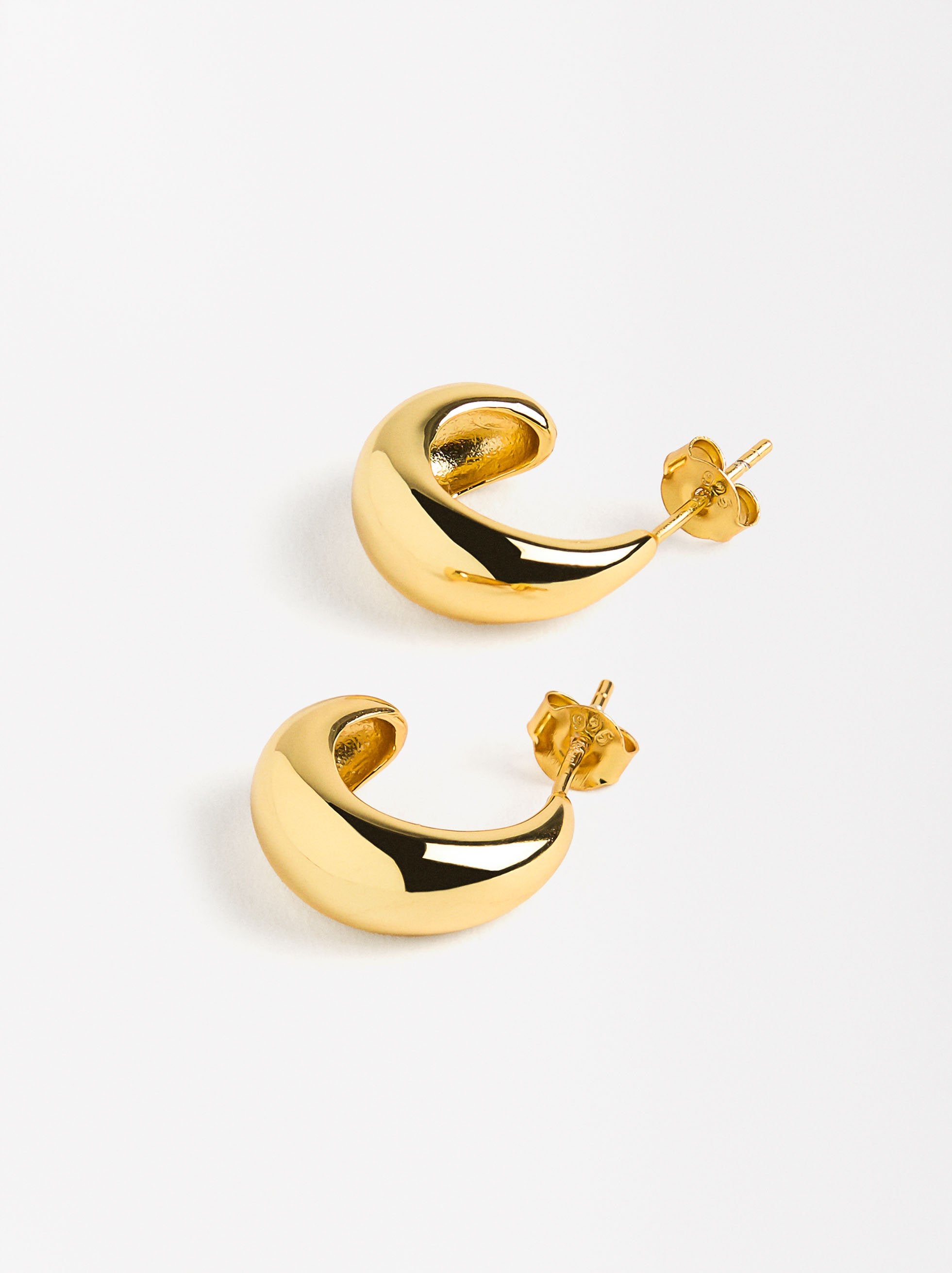 Aretes Ovalados - Plata De Ley 925