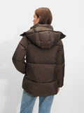 Abrigo Acolchado Con Capucha