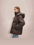 Abrigo Acolchado Con Capucha