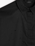 Camisa 100% Algodón Con Strass