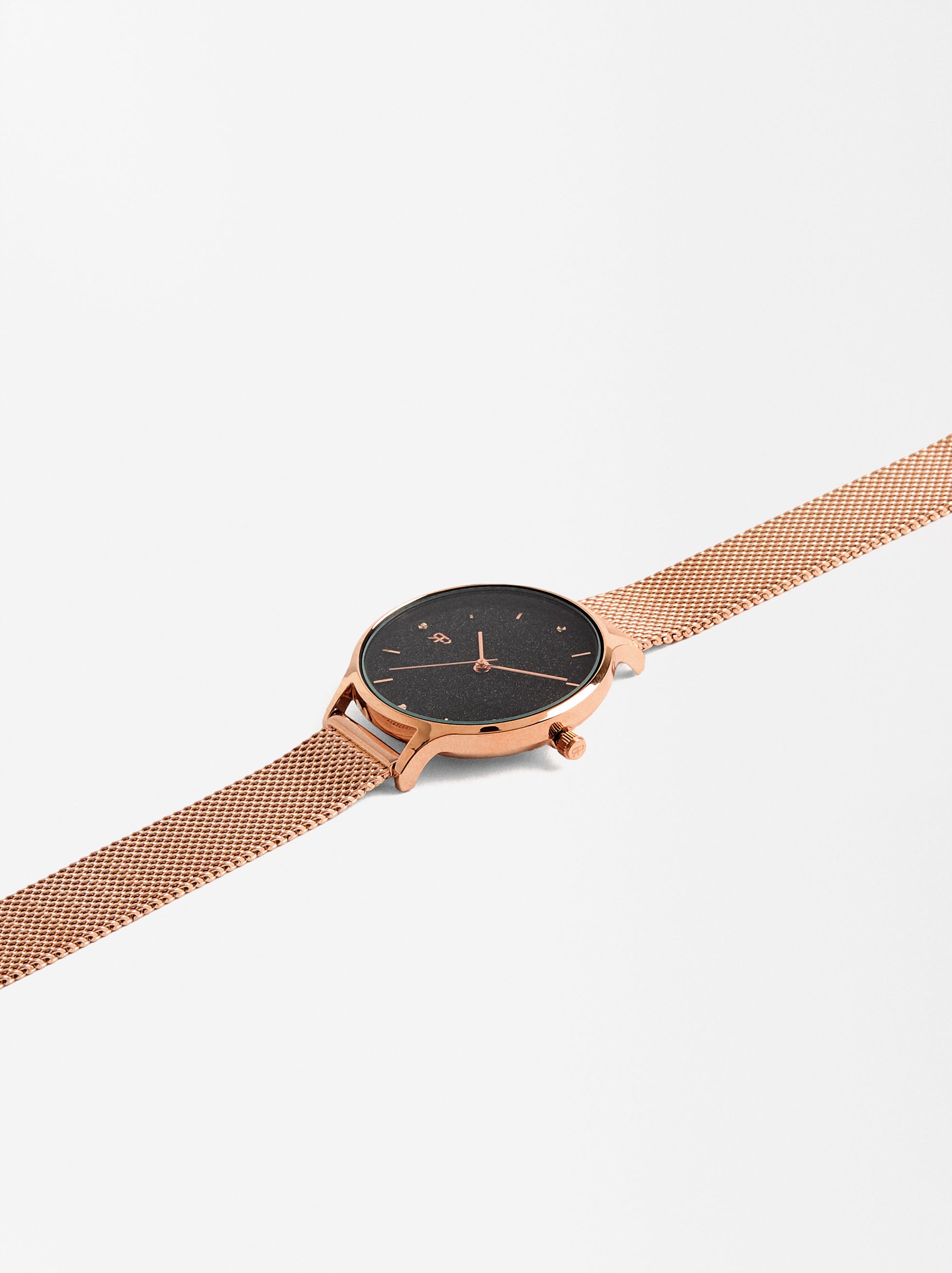 Reloj Pulsera De Malla Metálica De Acero