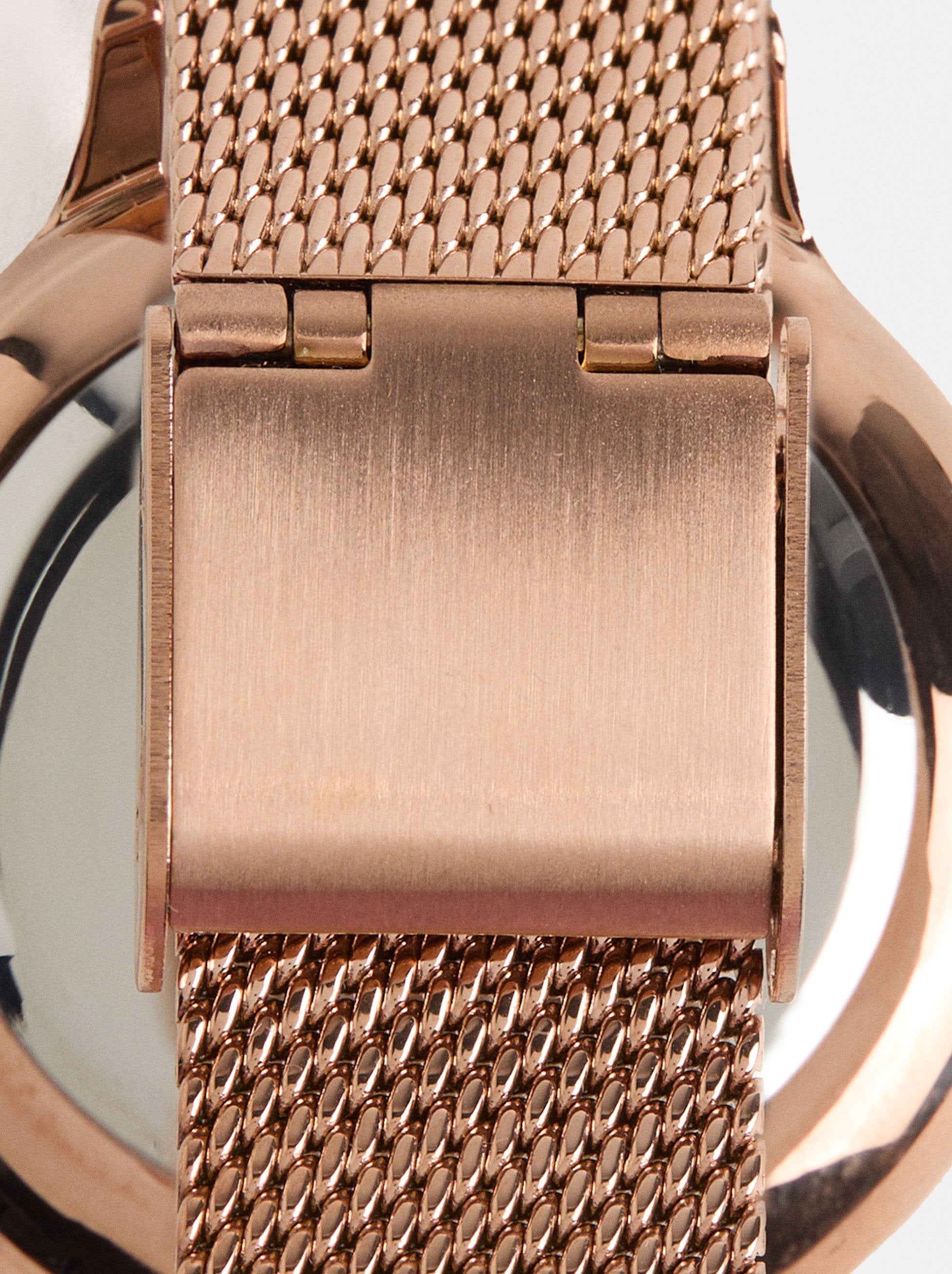 Reloj Pulsera De Malla Metálica De Acero