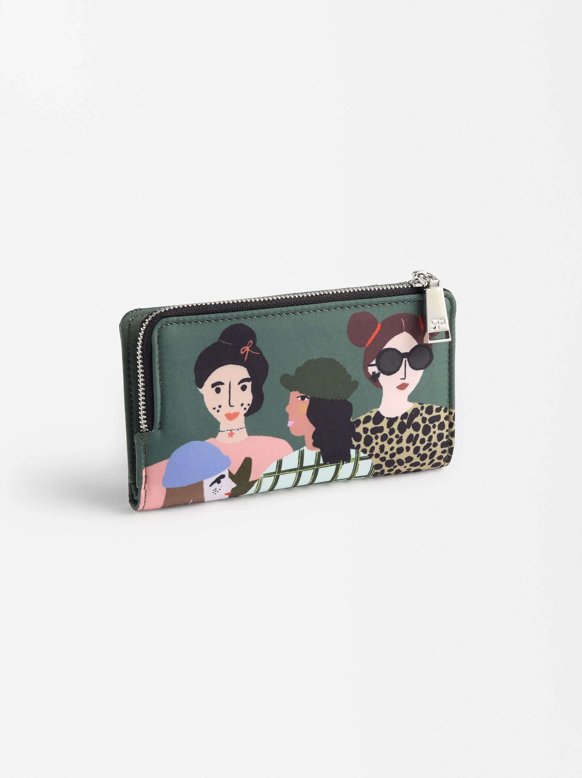Billetera Estampada De Nylon