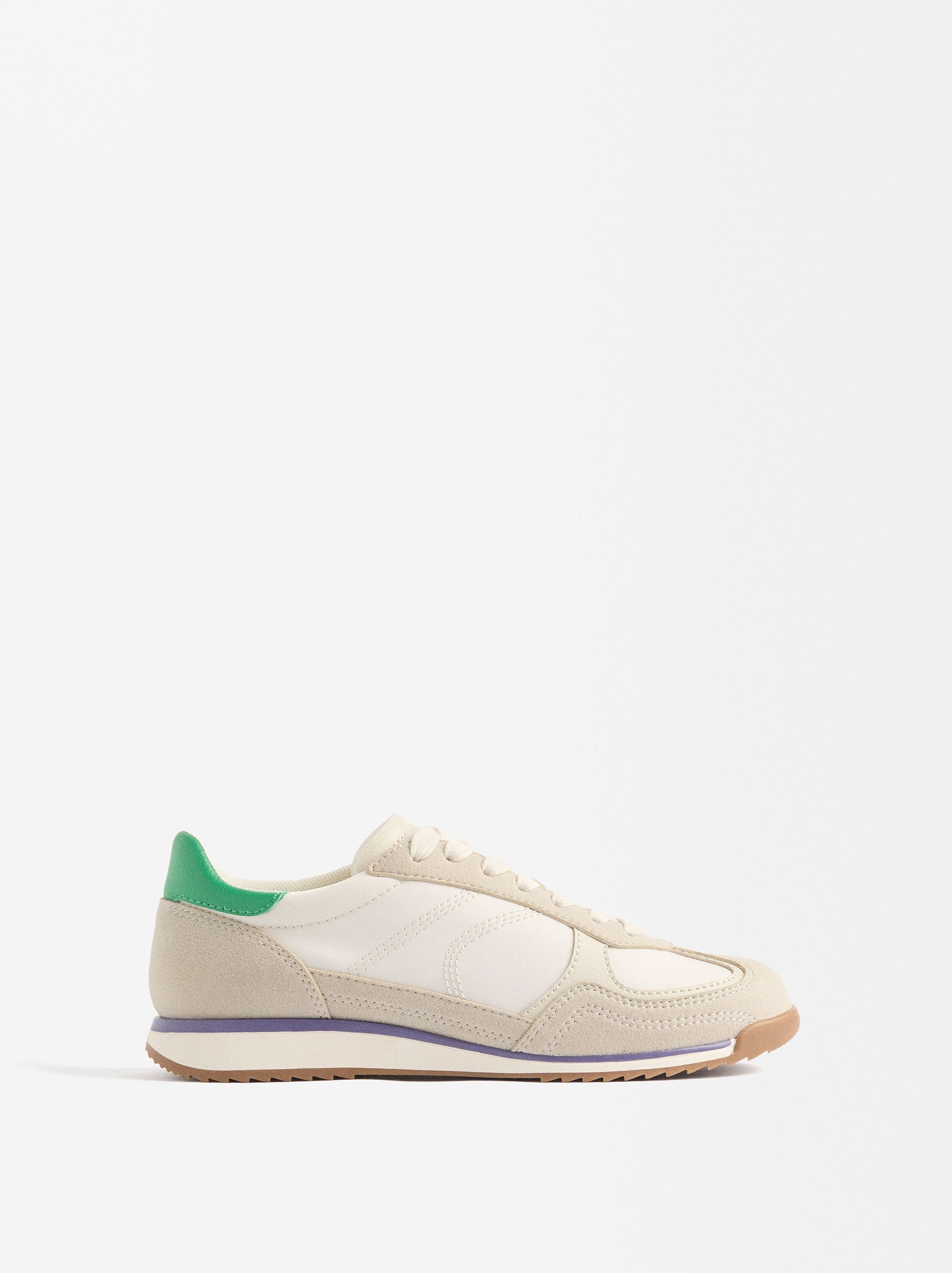 Zapatillas Combinadas Con Efecto Serraje