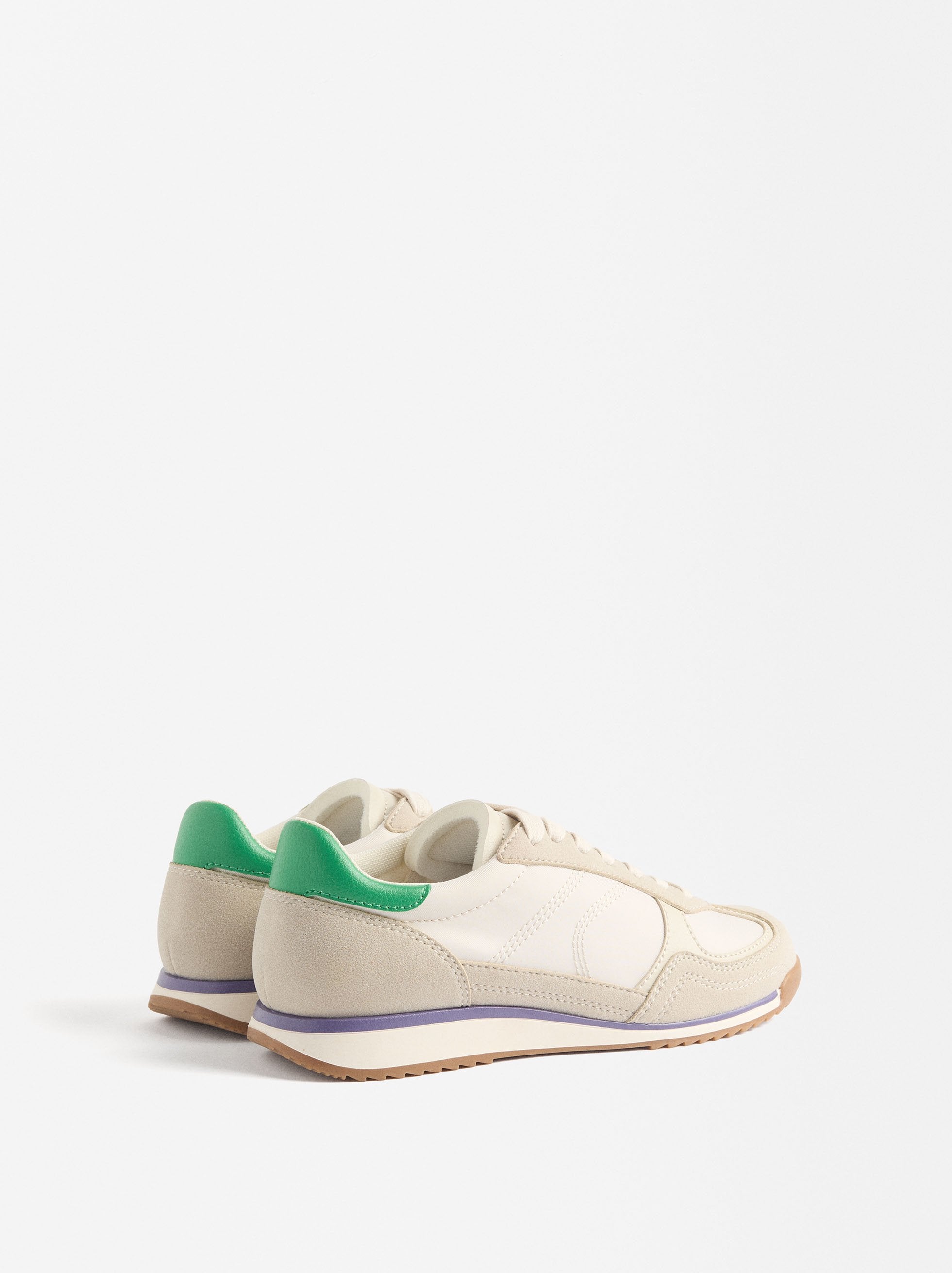 Zapatillas Combinadas Con Efecto Serraje