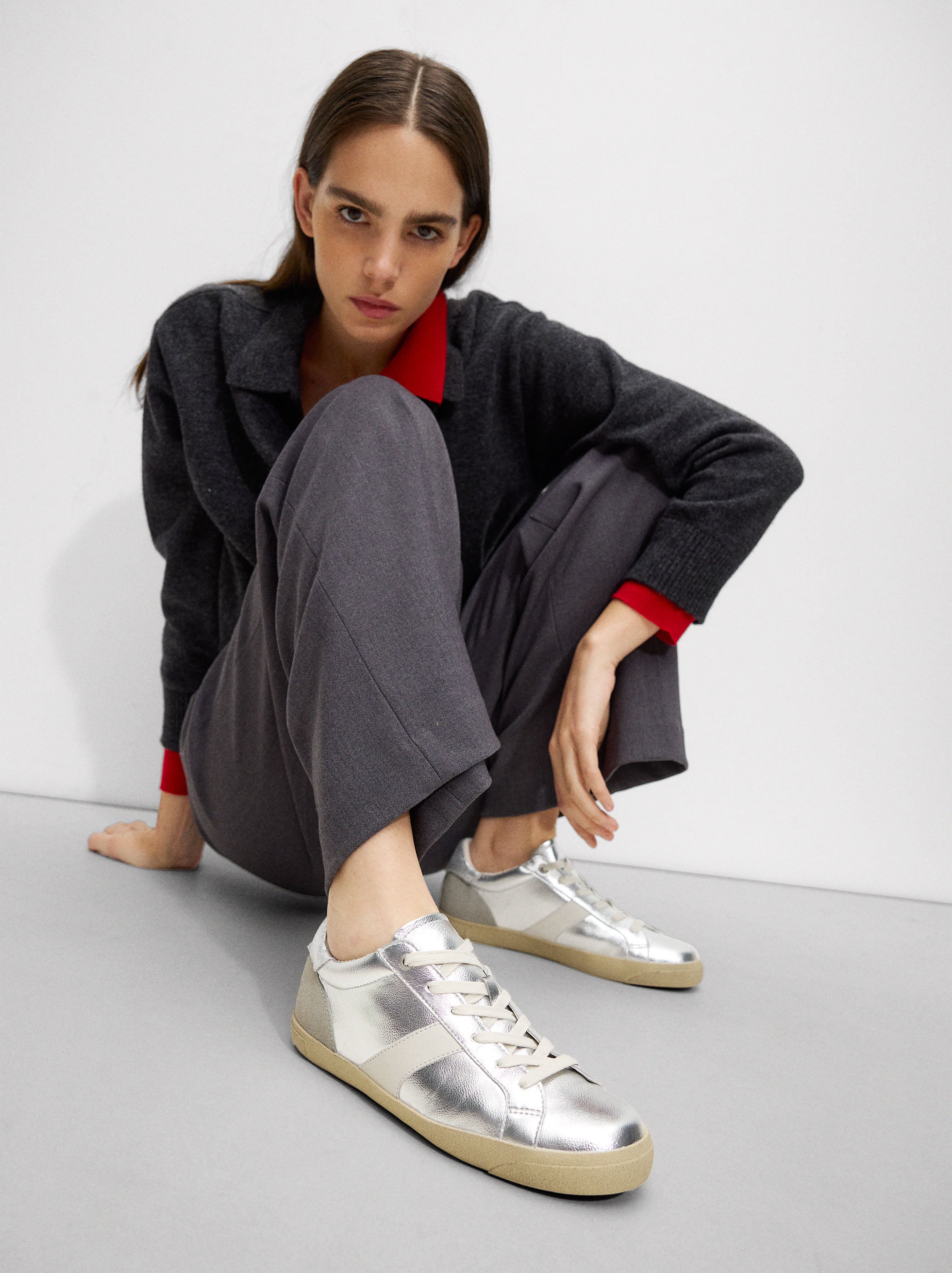 Zapatillas Contraste Metalizadas