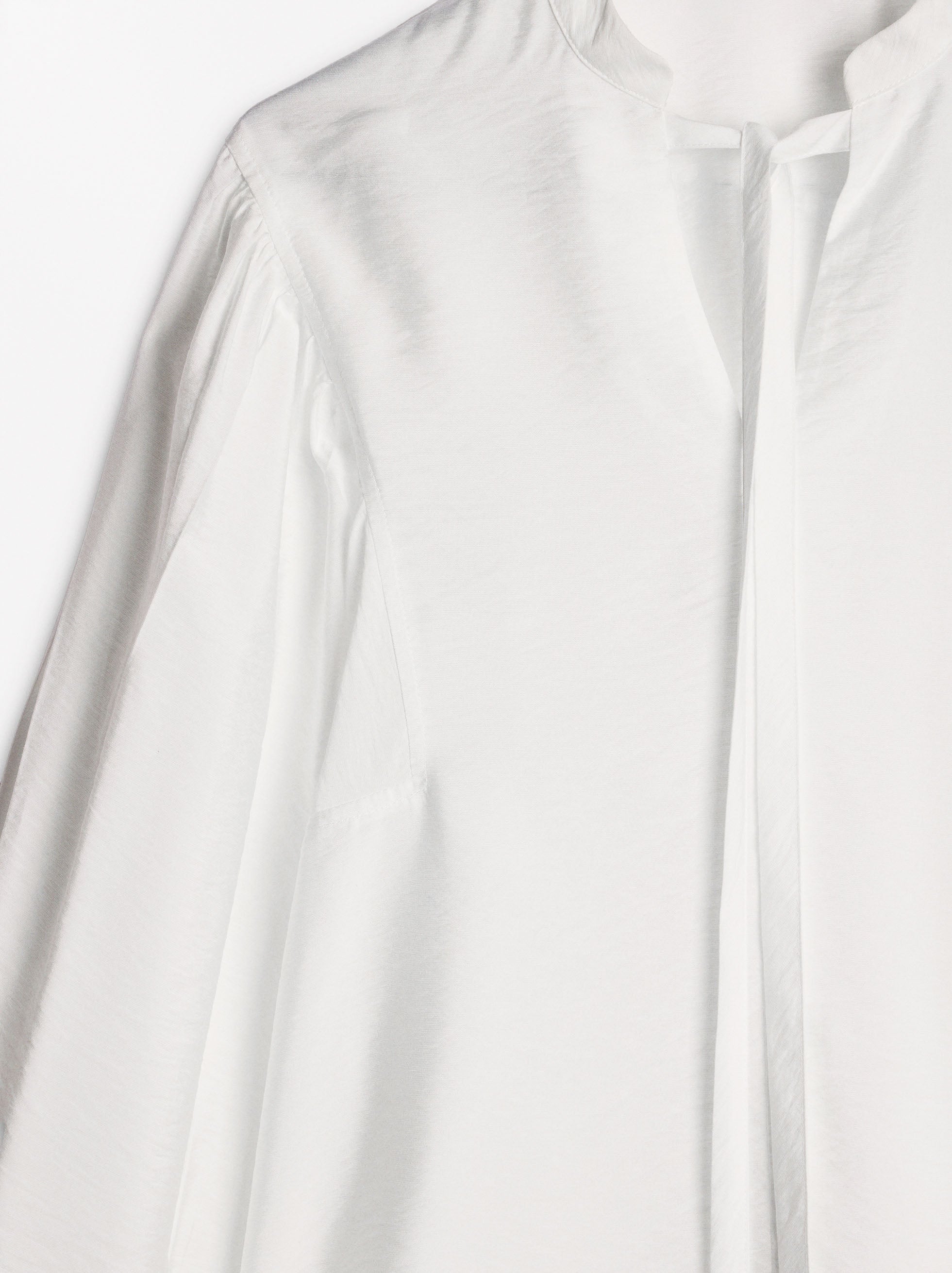 Blusa Con Manga Abullonada