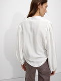 Camisa Con Manga Abullonada