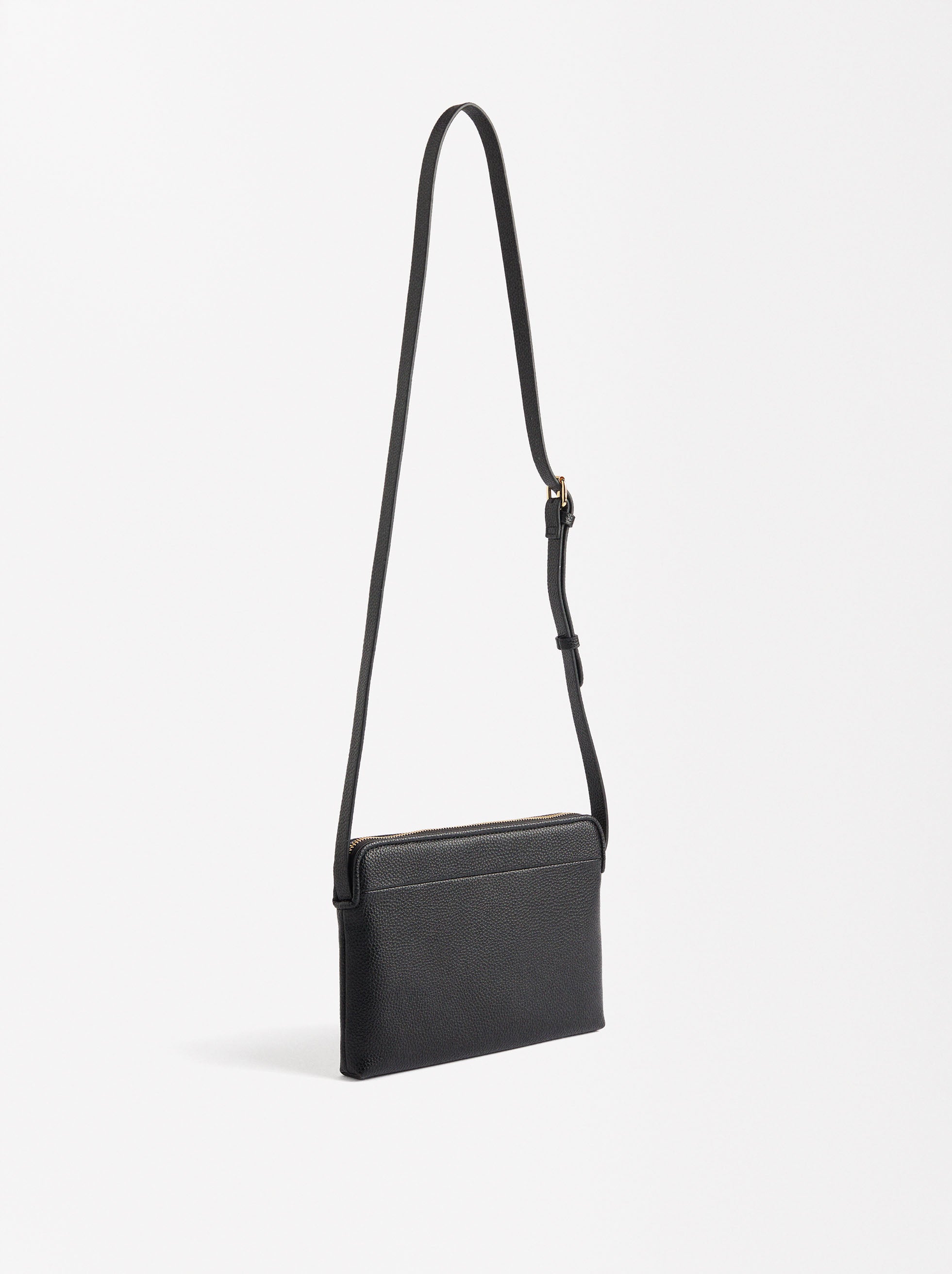 Bolso Bandolera Con Bolsillo Exterior