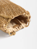 Bolso De Fiesta Con Abalorios Y Flecos