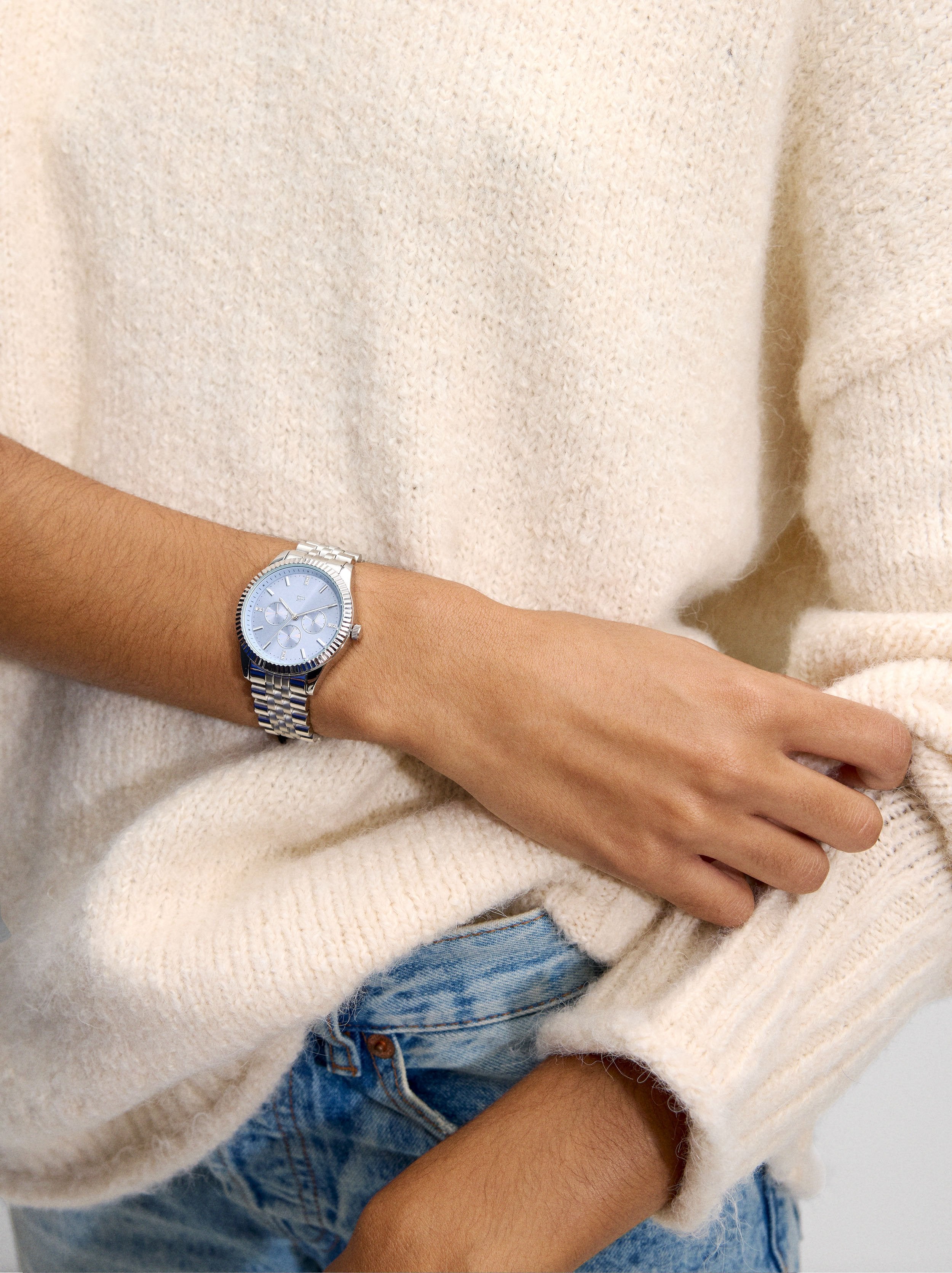 Reloj De Pulsera De Acero Inoxidable