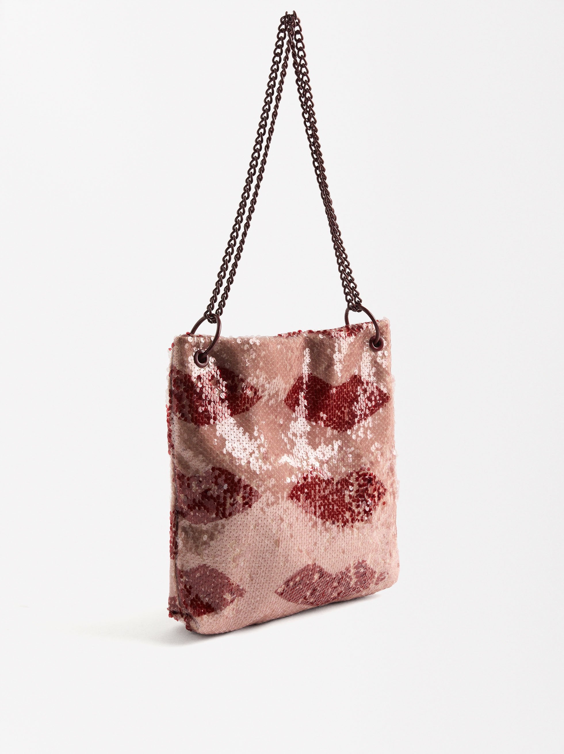 Bolso De Hombro Con Lentejuelas