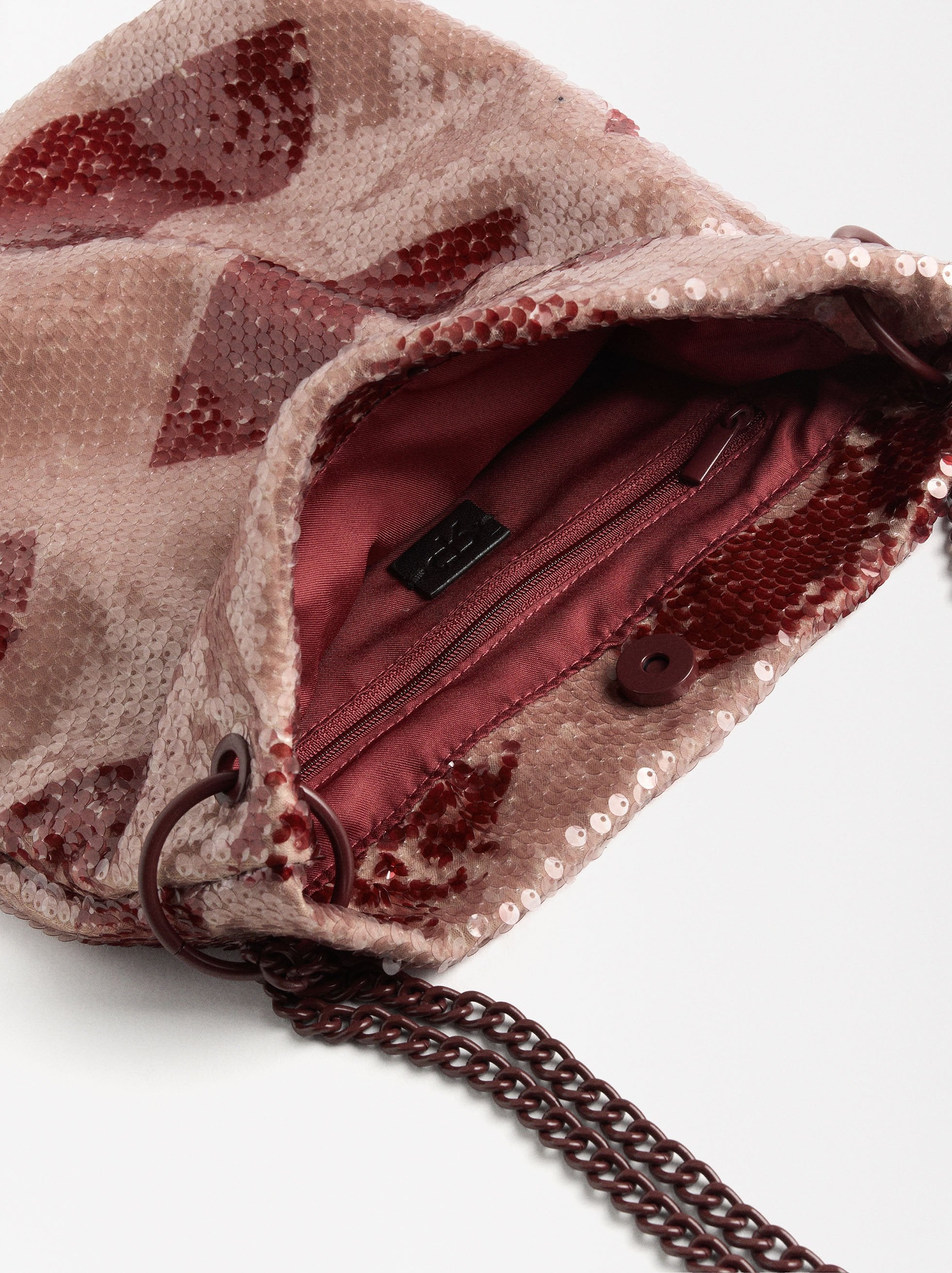 Bolso De Hombro Con Lentejuelas