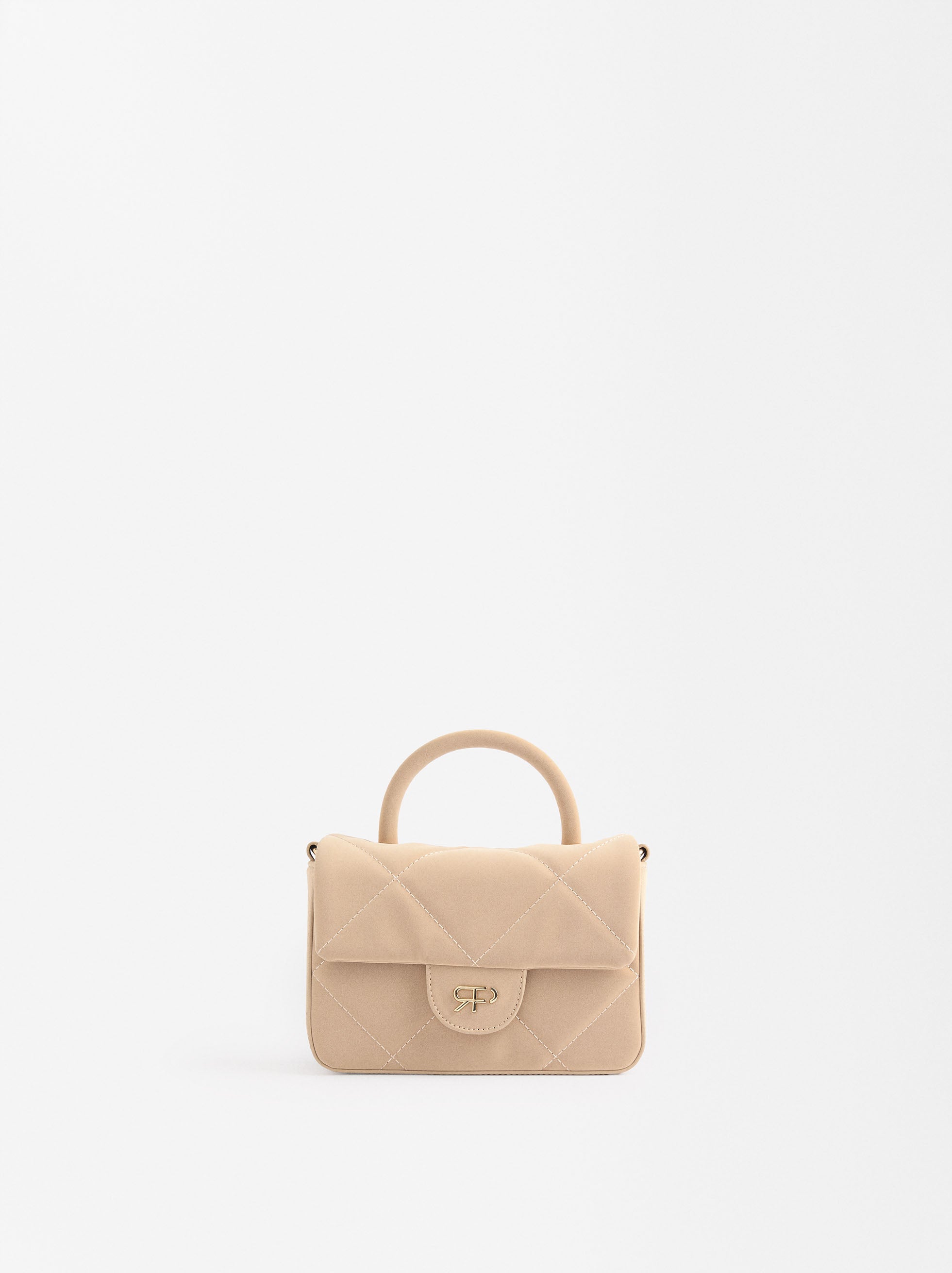 Cartera De Mano Con Textura Suave