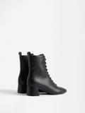 Botines De Tacón Con Cordones