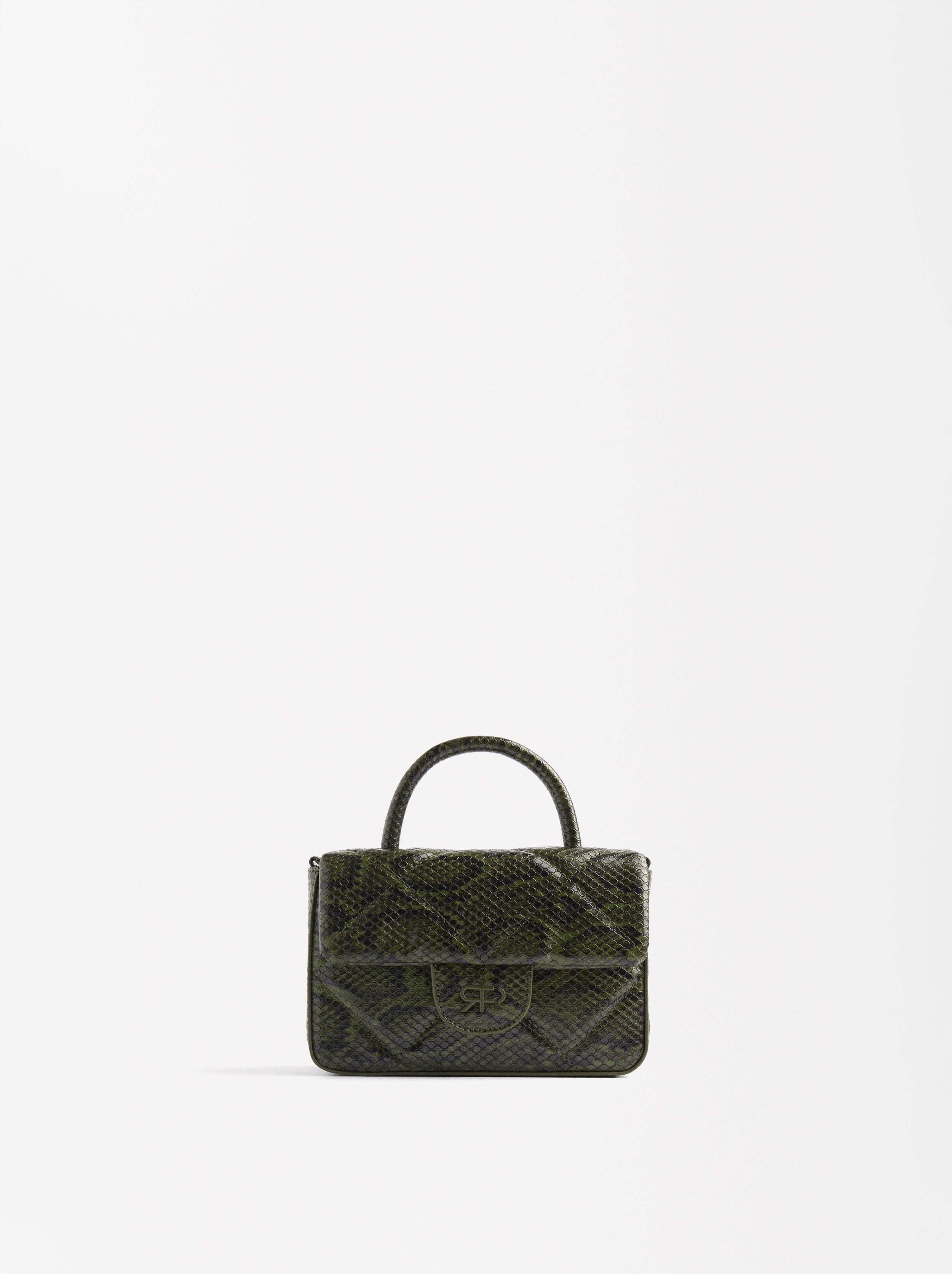 Bolso De Mano Con Estampado Animal