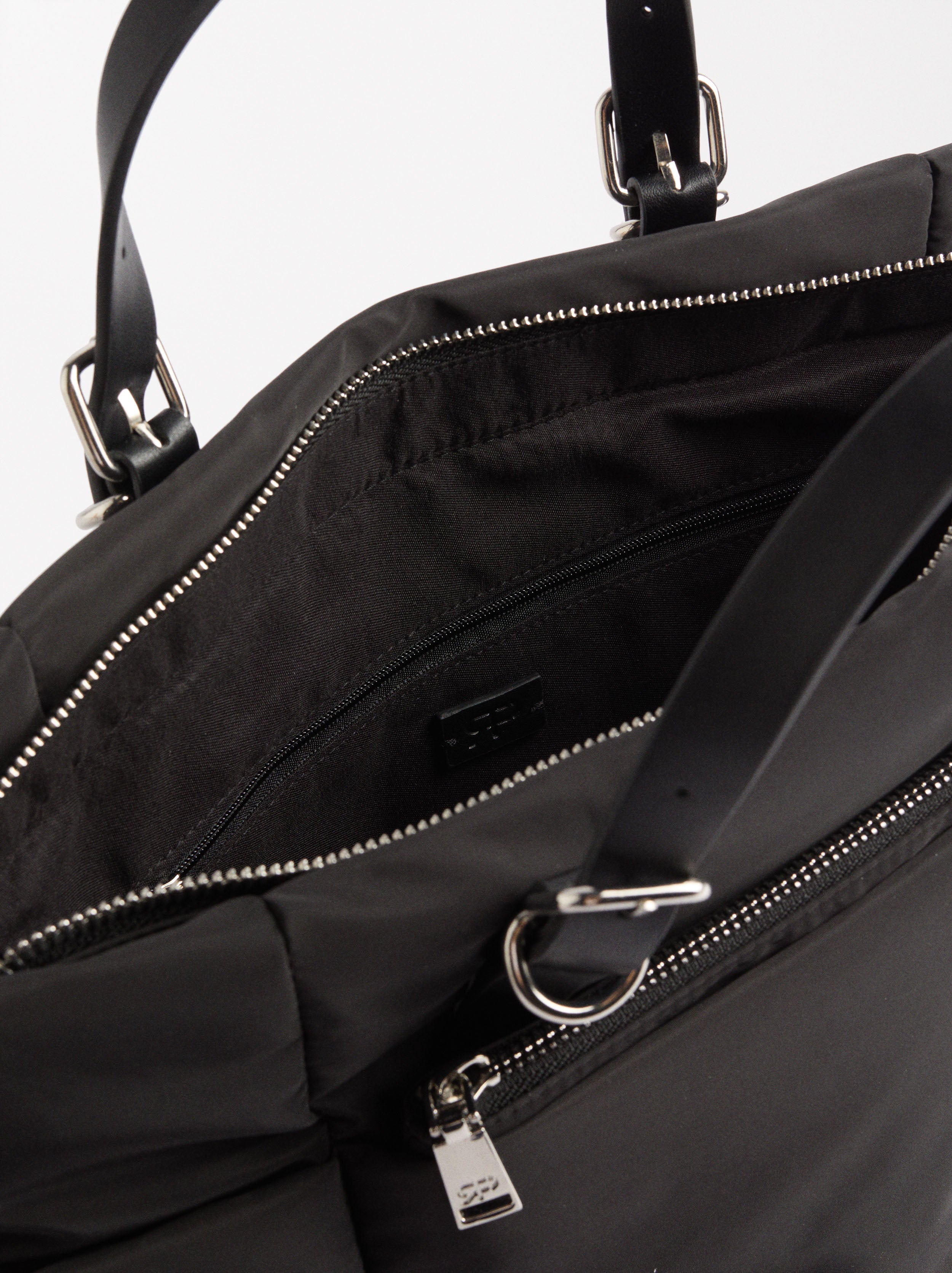 Bolso Tote De Nylon Com Bandolera L