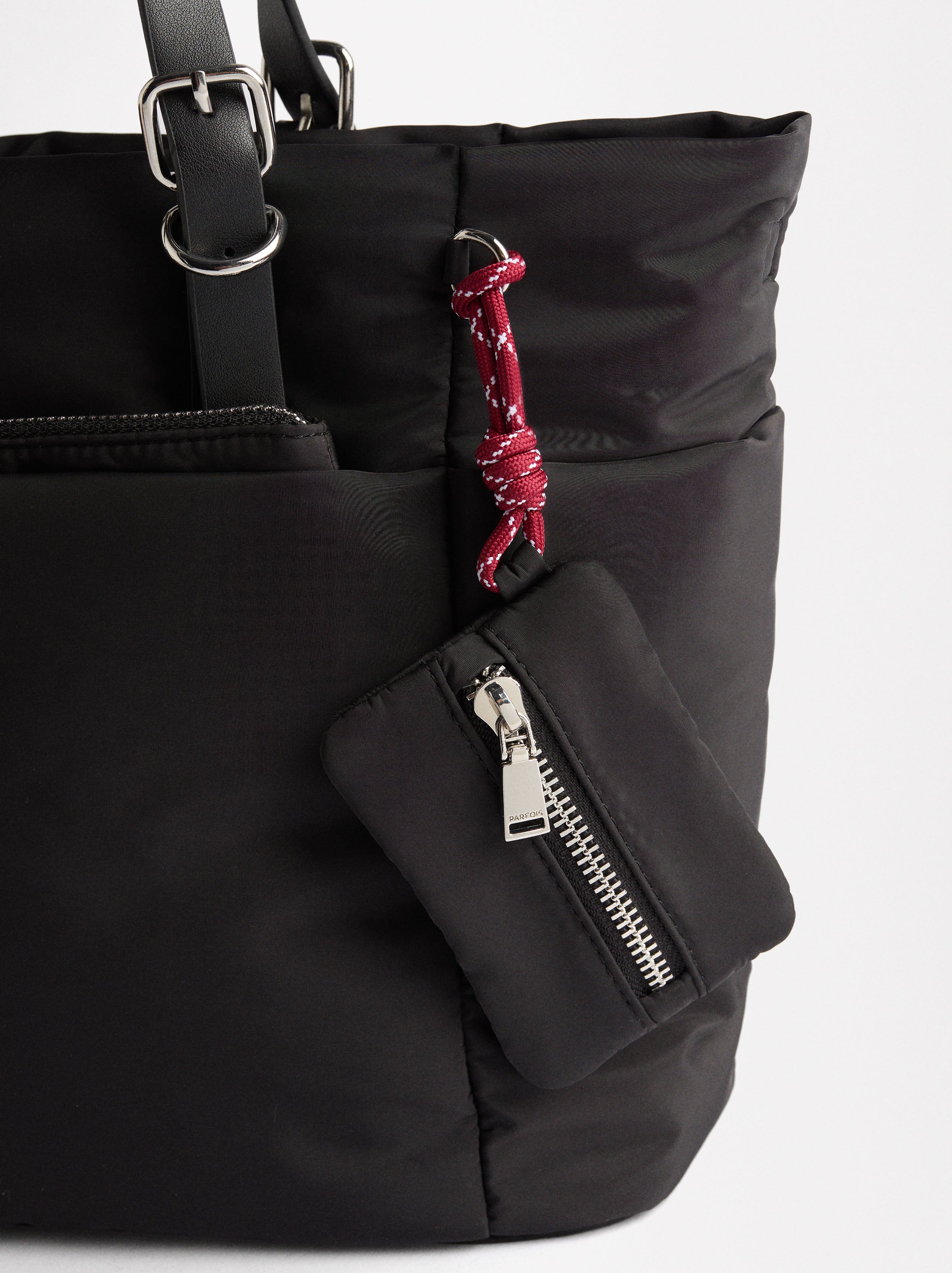 Bolso Tote De Nylon Com Bandolera L