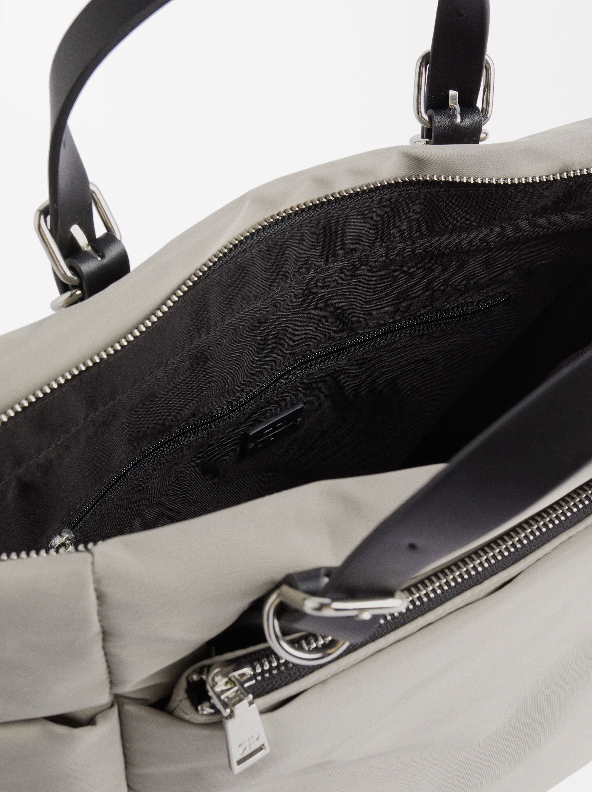 Bolso Tote De Nylon Com Bandolera L