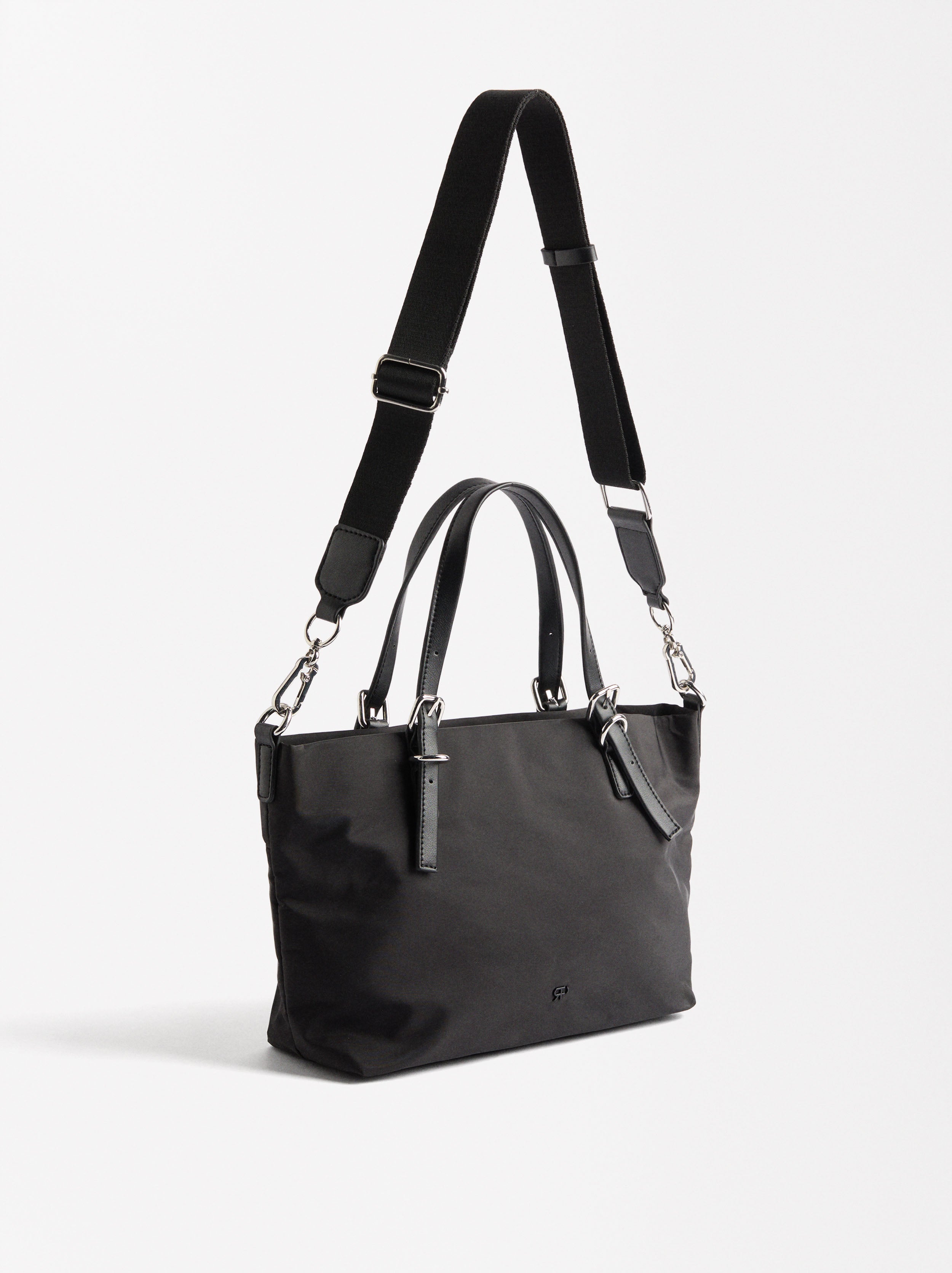 Bolso Tote De Nylon Com Bandolera M