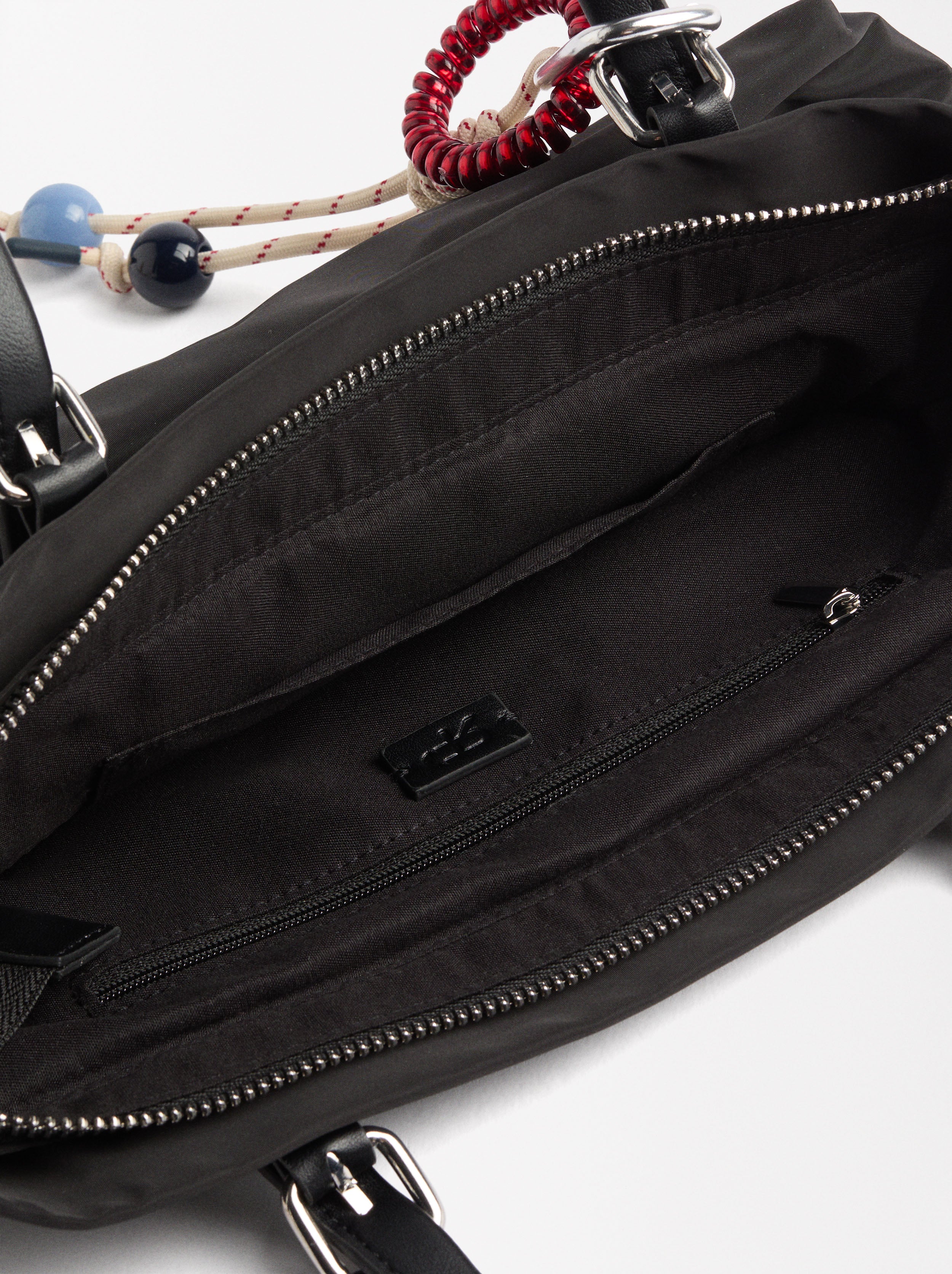 Bolso Tote De Nylon Com Bandolera M