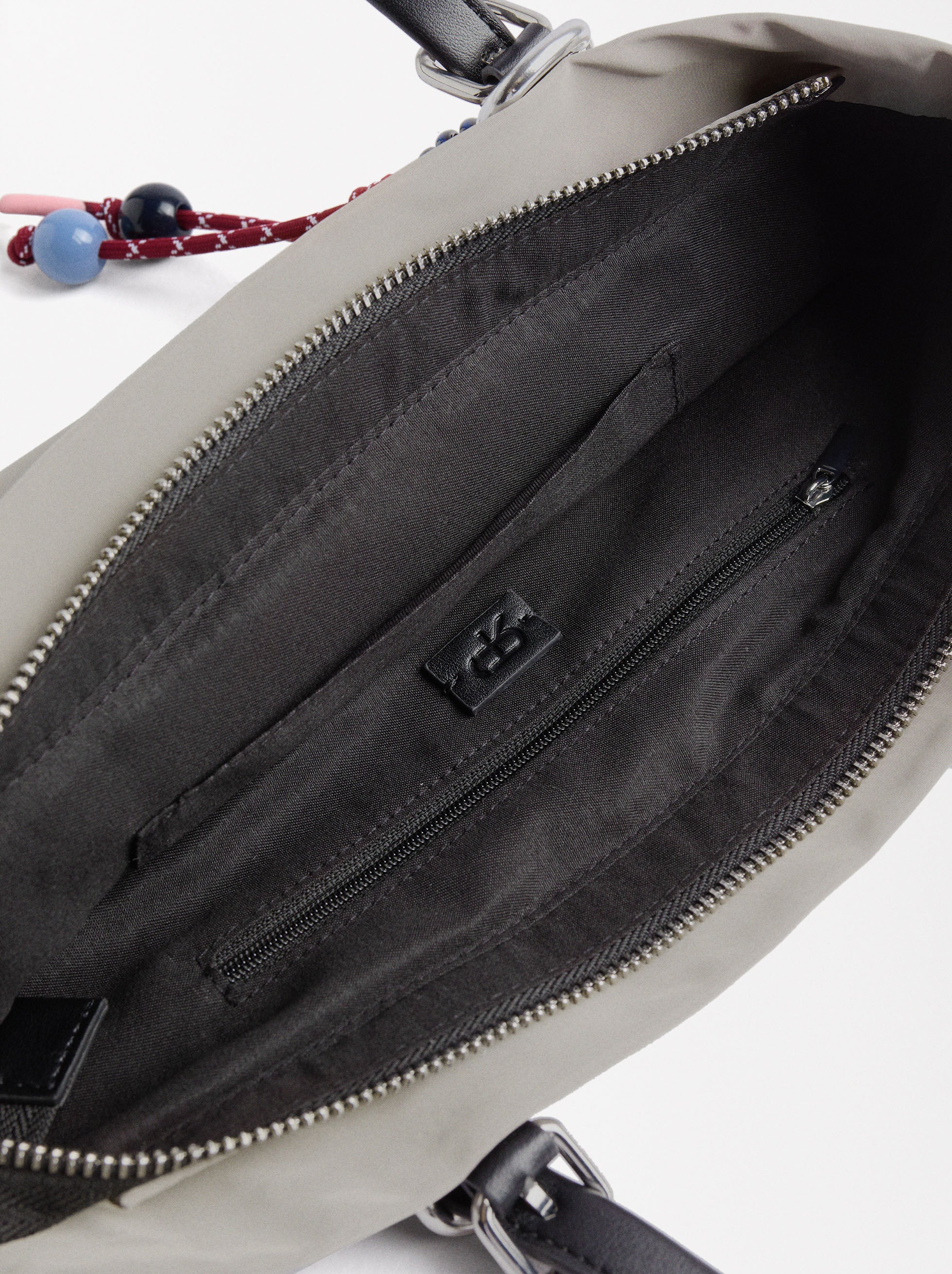 Bolso Tote De Nylon Com Bandolera M