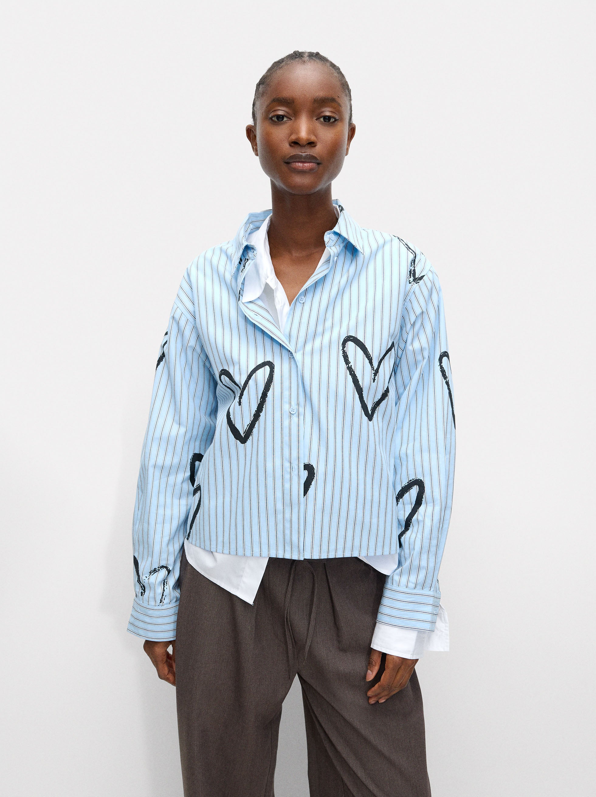 Camisa 100% Algodón Estampada