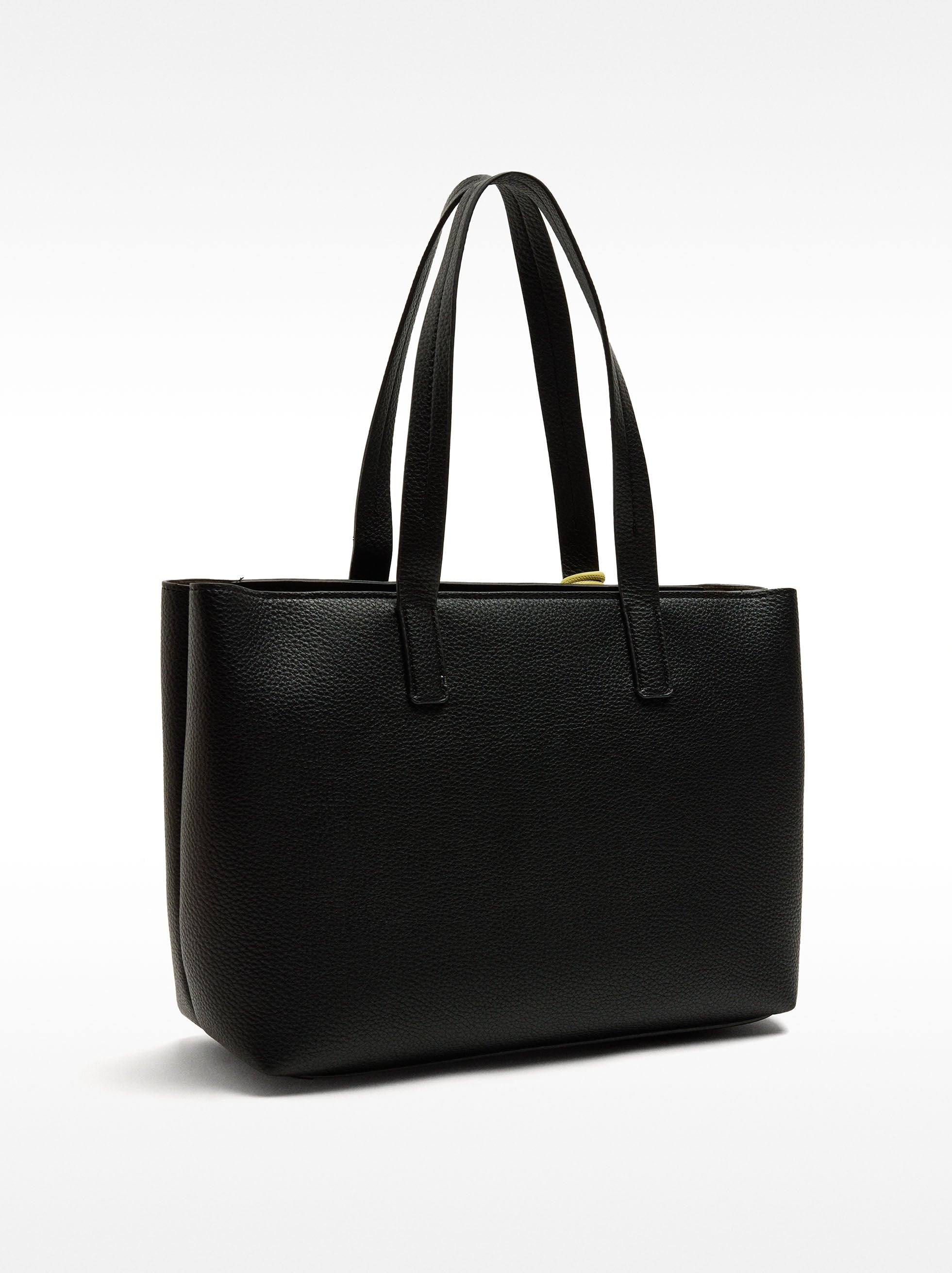 Cartera Shopper Con Textura
