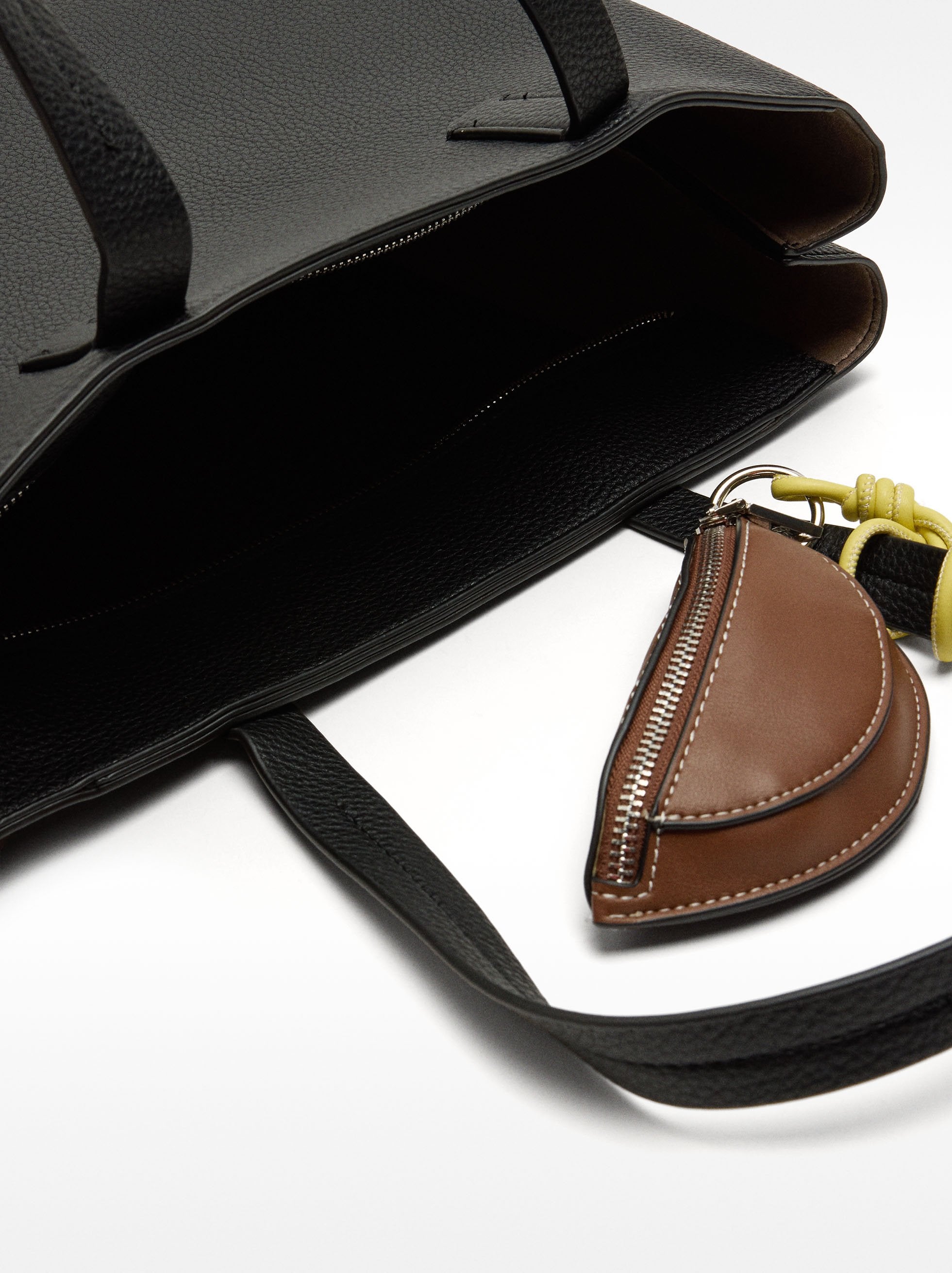 Cartera Shopper Con Textura