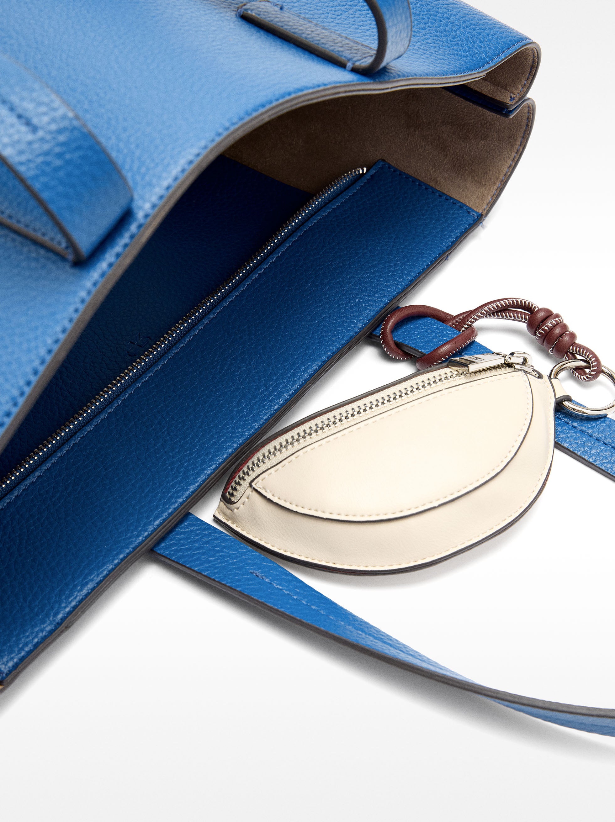Cartera Shopper Con Textura