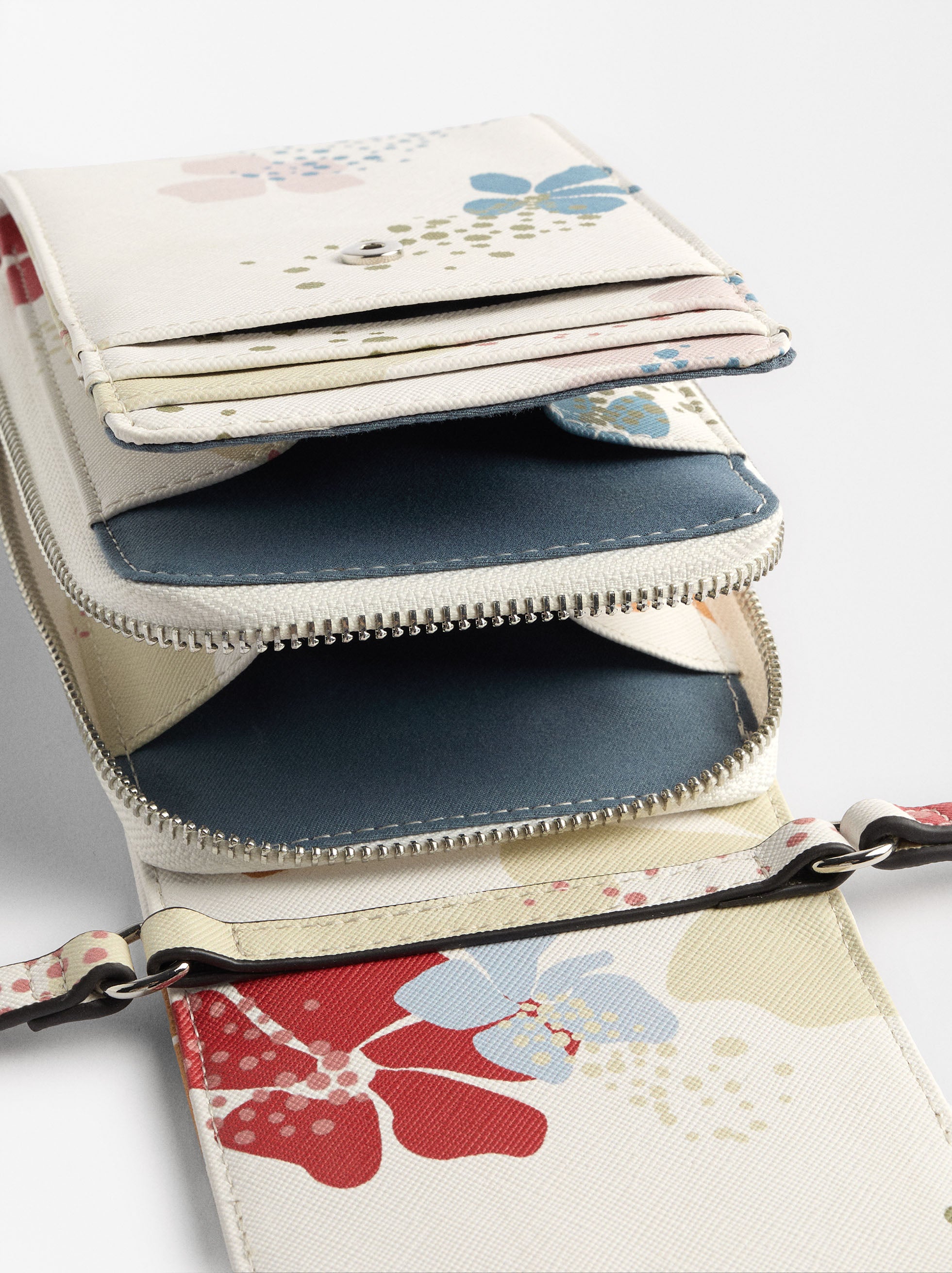 Bolso Para Móvil Estampado Floral