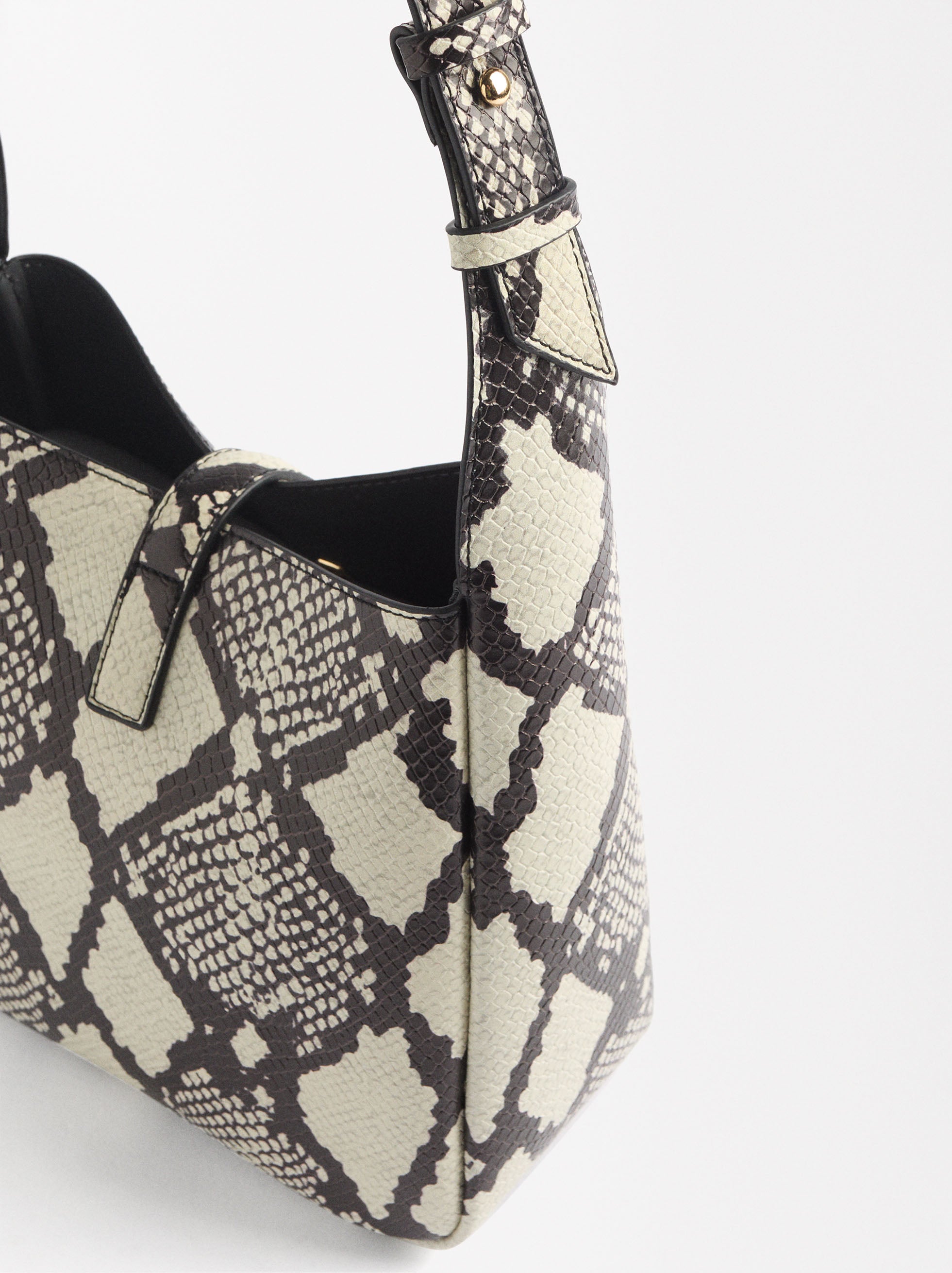 Bolso De Hombro Estampado Animal