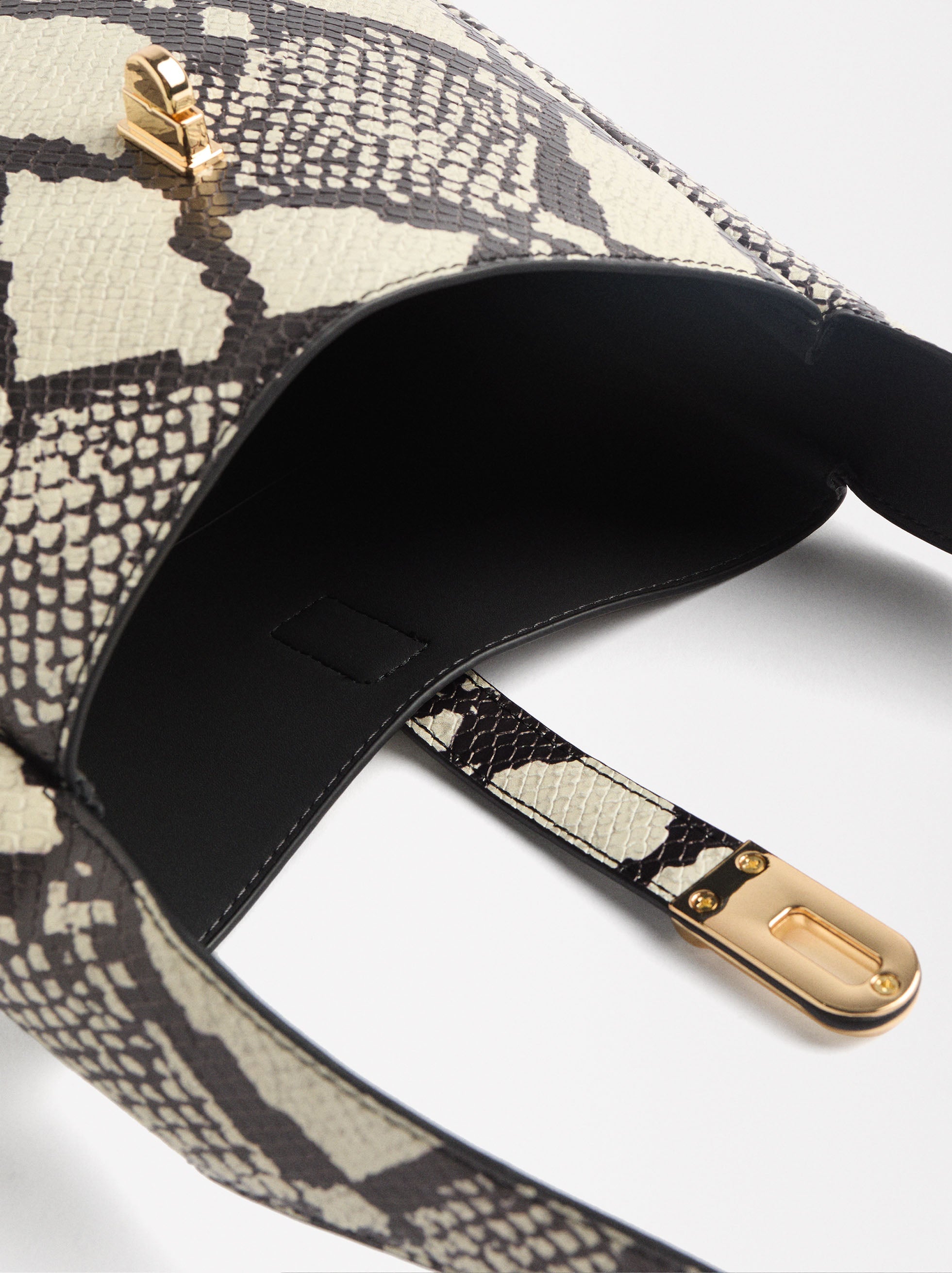 Bolso De Hombro Estampado Animal