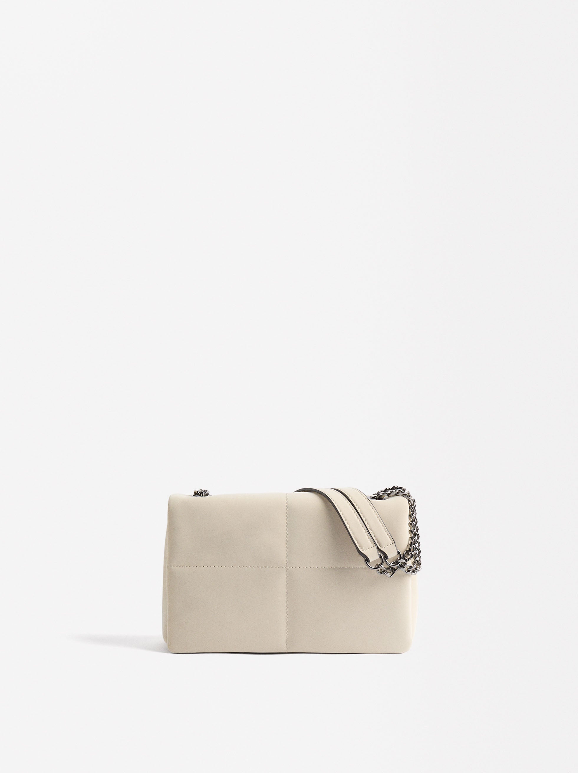 Cartera De Hombro Con Textura Suave