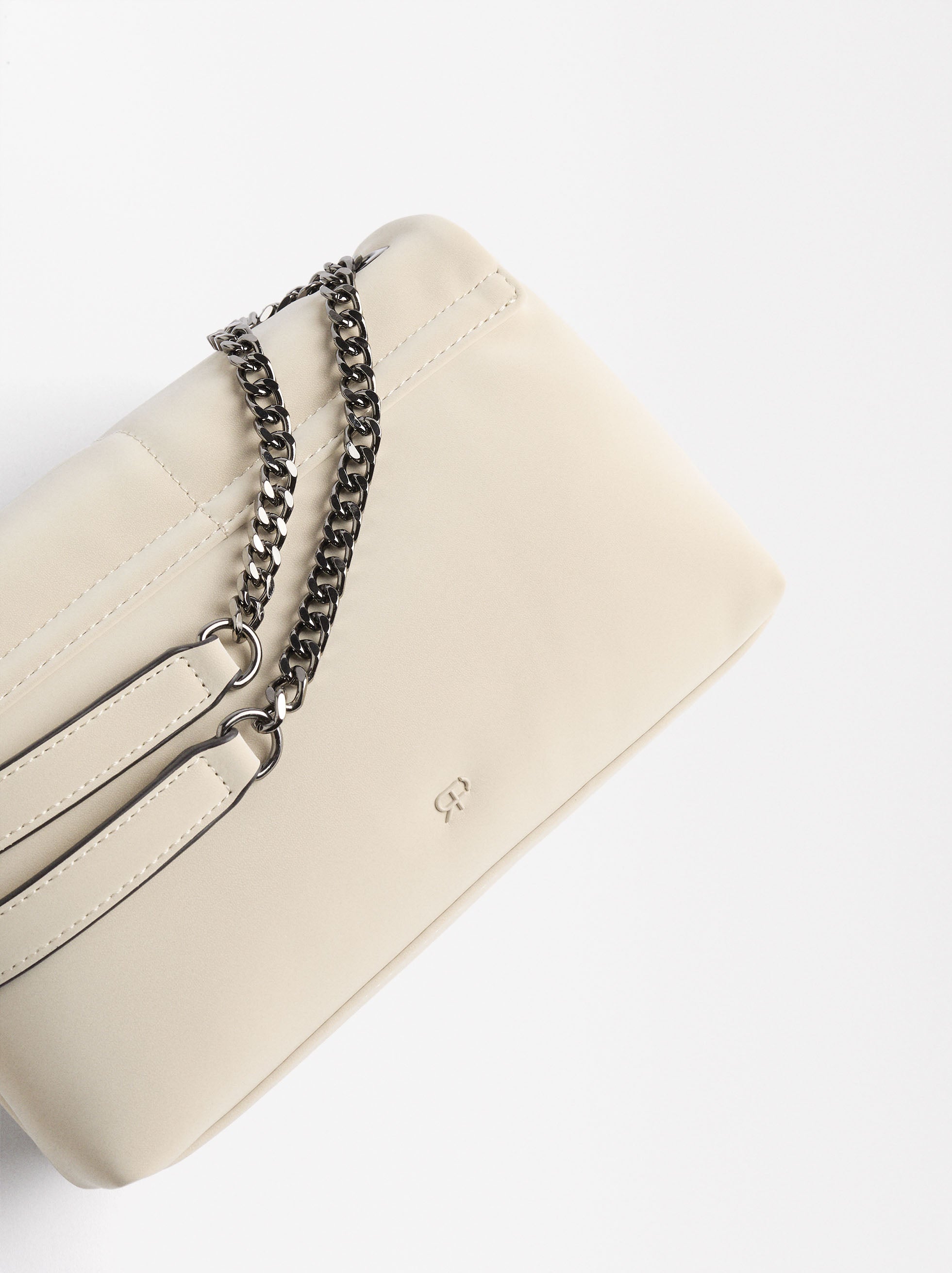 Cartera De Hombro Con Textura Suave