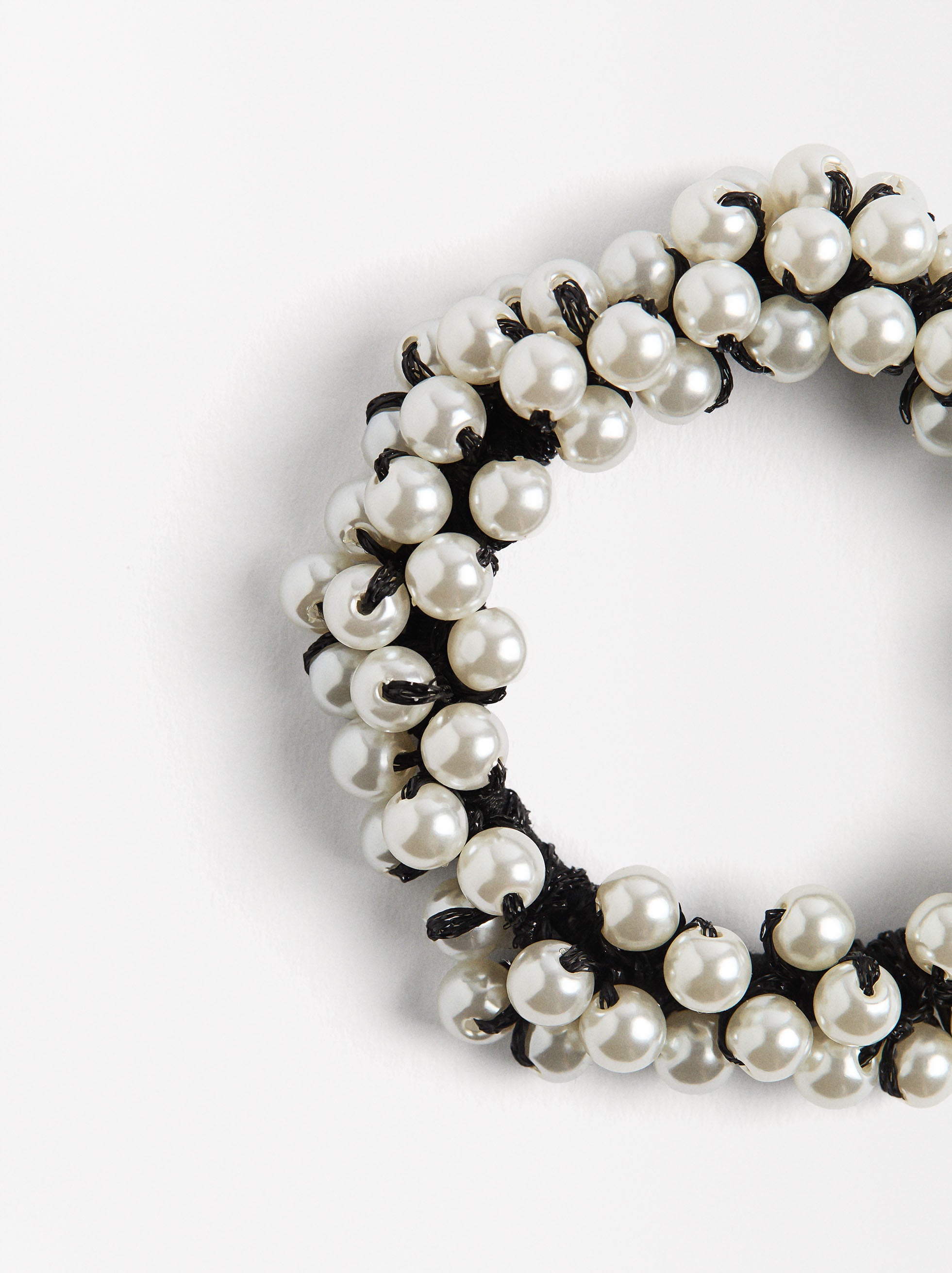 Liga Para El Pelo Con Perlas