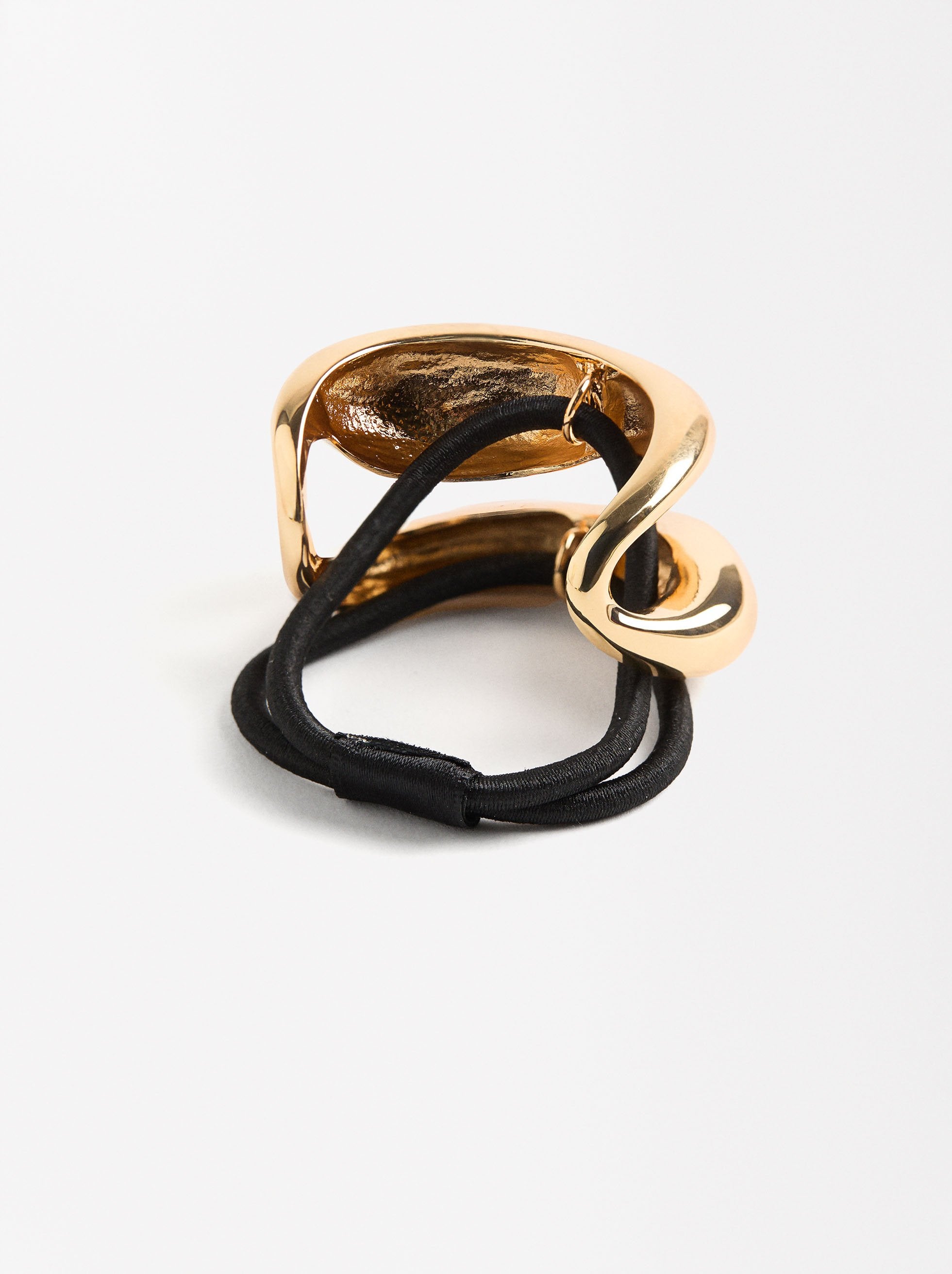 Liga Para El Pelo Con Detalle Dorado