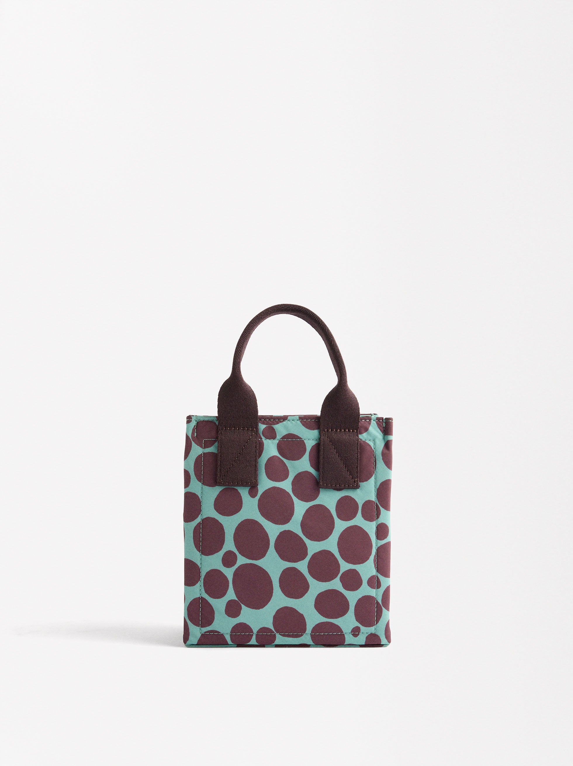 Bolso Tote De Nylon Estampada