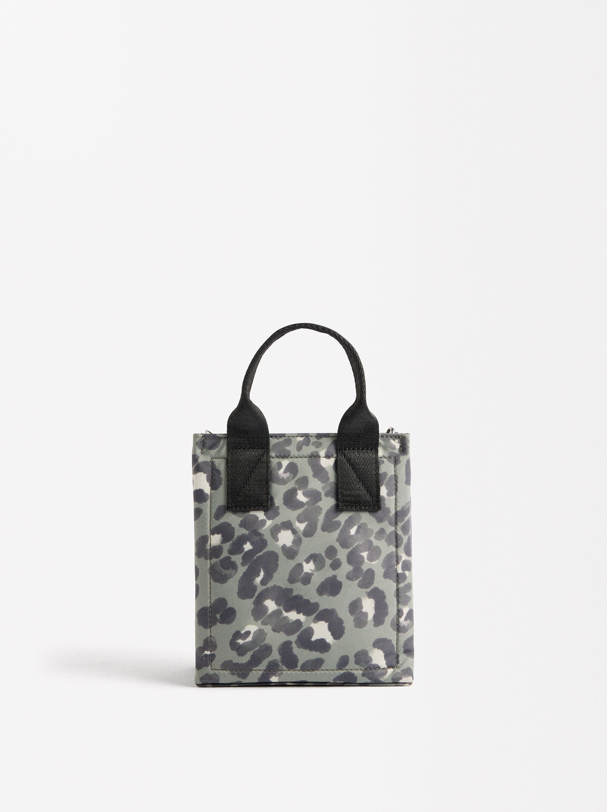 Bolso Tote De Nylon Estampada