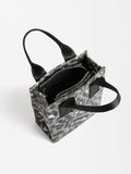 Bolso Tote De Nylon Estampada