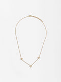 Collar De Corazones Con Circonitas - Acero Inoxidable