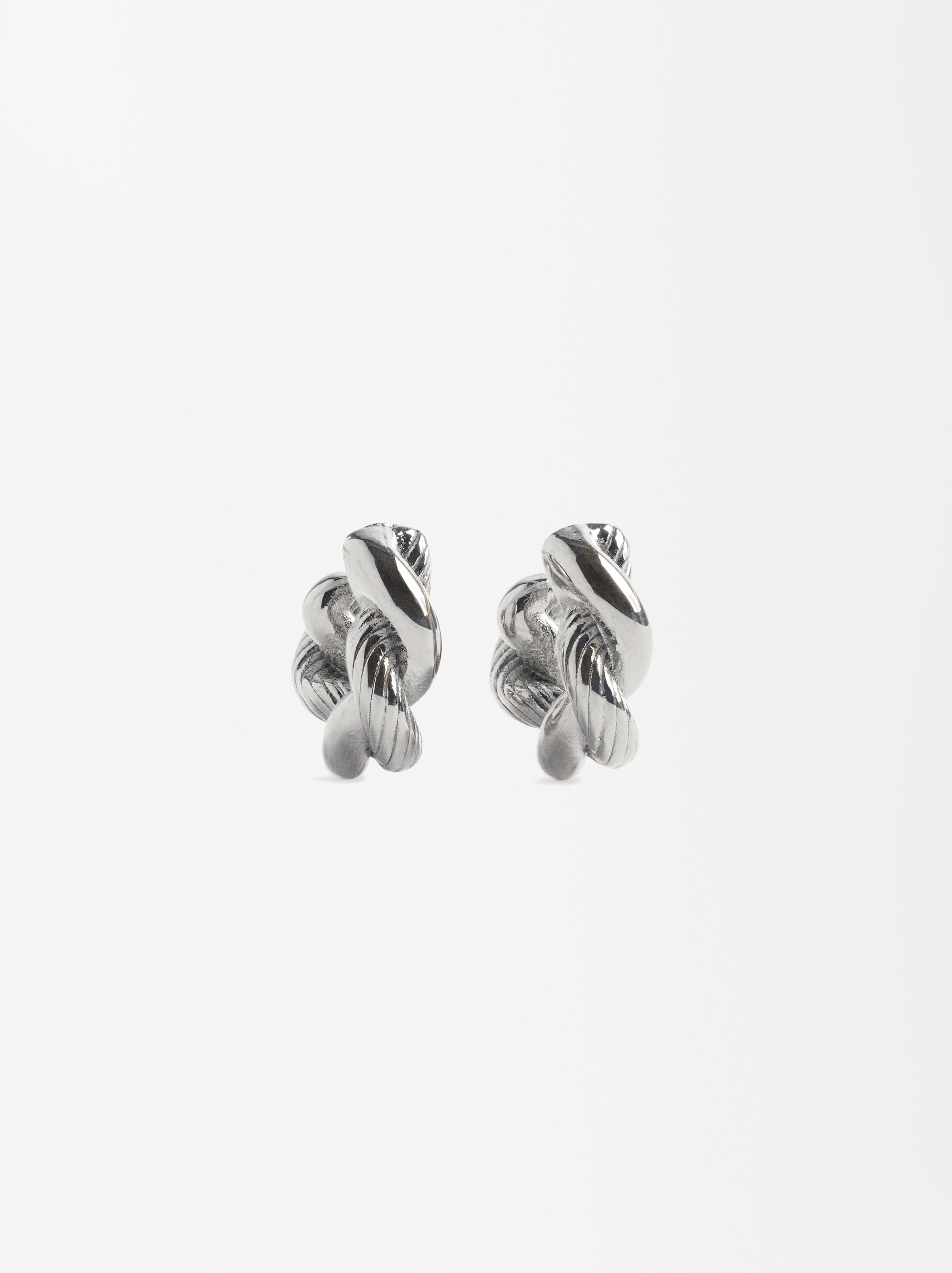 Aretes Trenzados - Acero Inoxidable