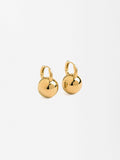 Aretes Con Esfera - Acero Inoxidable